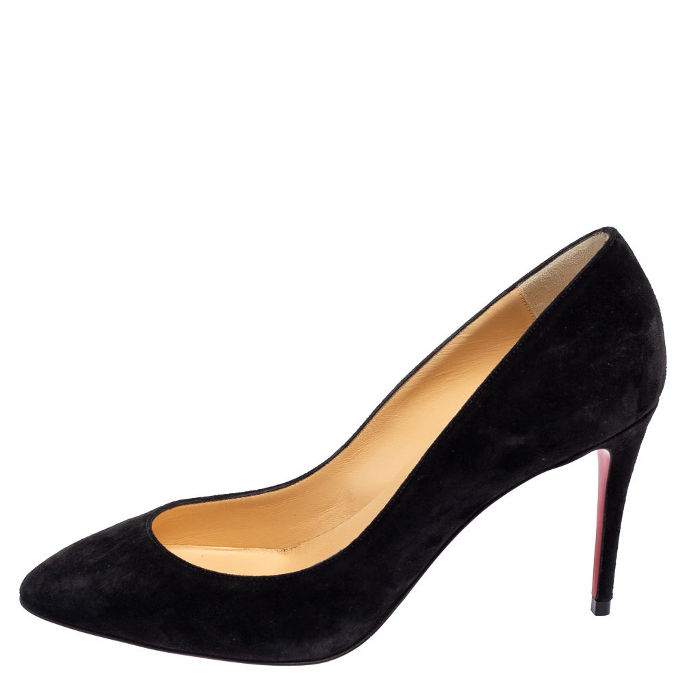 

Christian Louboutin Black Suede Pumps Size