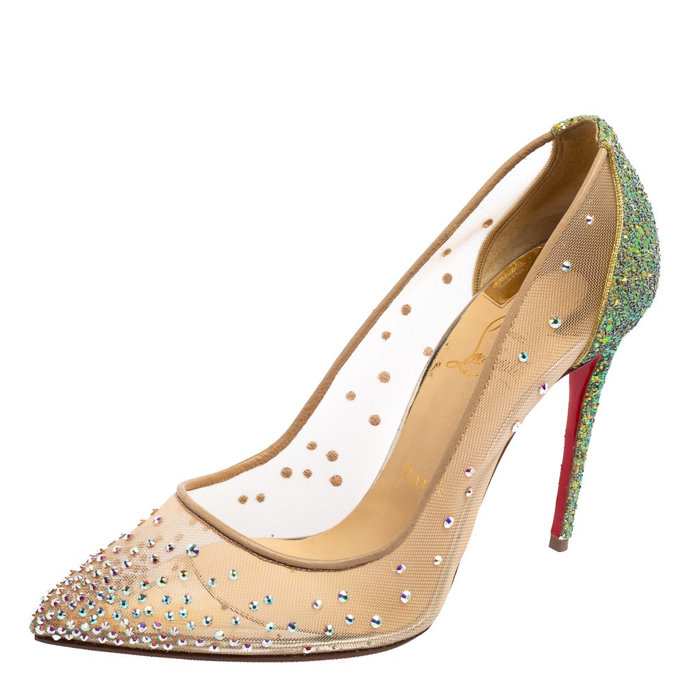 follies strass pointy toe pump