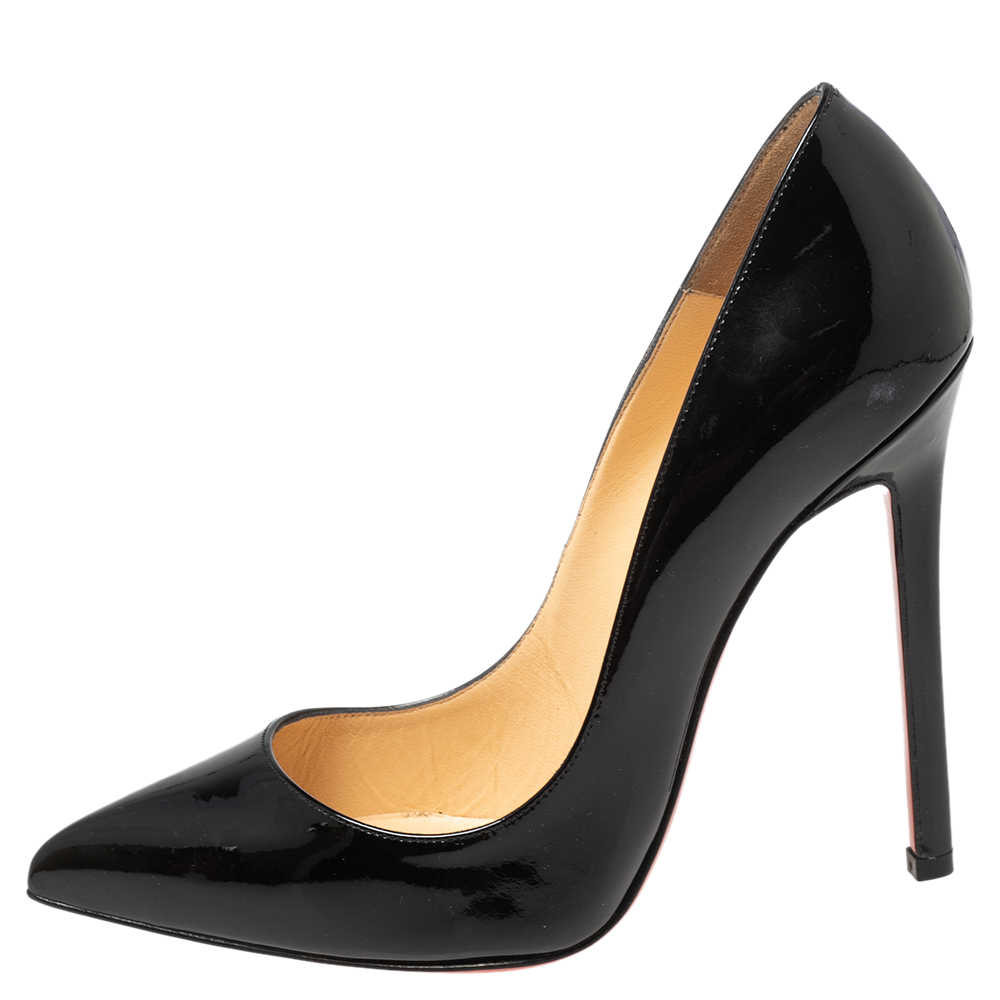

Christian Louboutin Black Patent Leather Pigalle Pumps Size