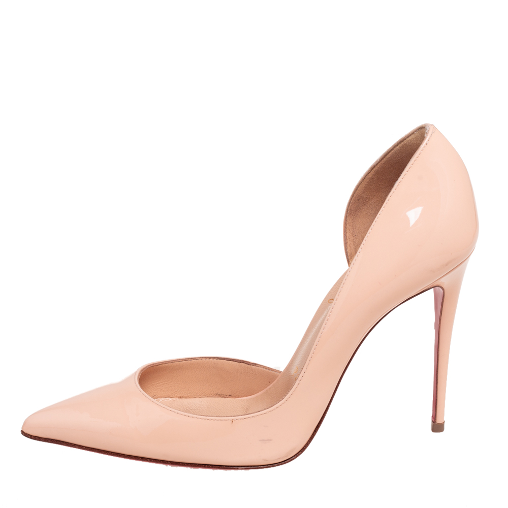 

Christian Louboutin Pink Patent Leather Iriza Pumps Size