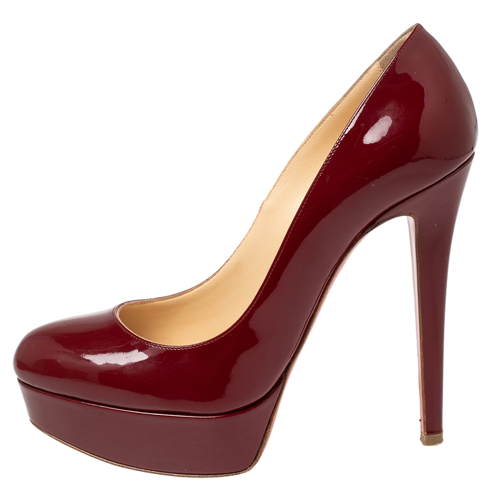 

Christian Louboutin Red Patent Leather Bianca Pumps Size