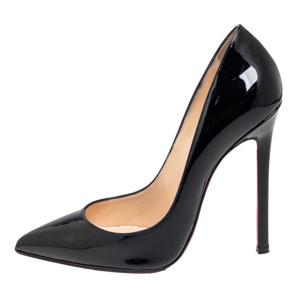 

Christian Louboutin Black Patent Leather Pigalle Pumps SIze