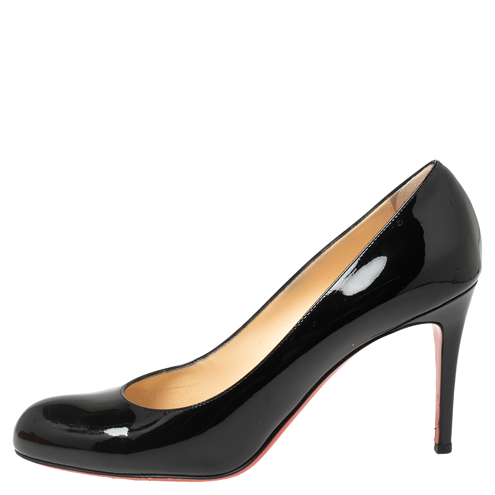 

Christian Louboutin Black Patent Leather Simple Pumps Size