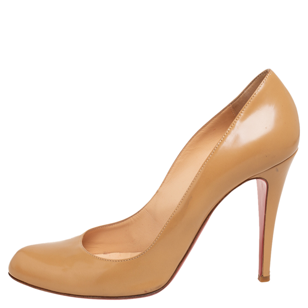 

Christian Louboutin Tan Leather New Simple Pumps Size