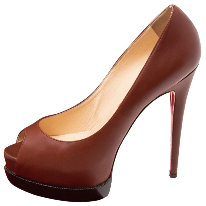 

Christian Louboutin Brown Leather Palais Royal Pumps Size