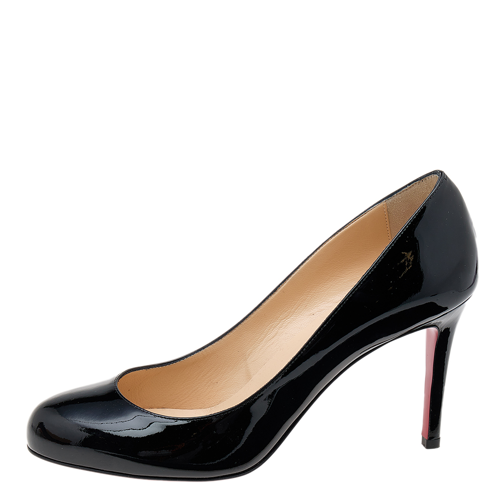 

Christian Louboutin Black Patent Leather Fifille Pumps Size