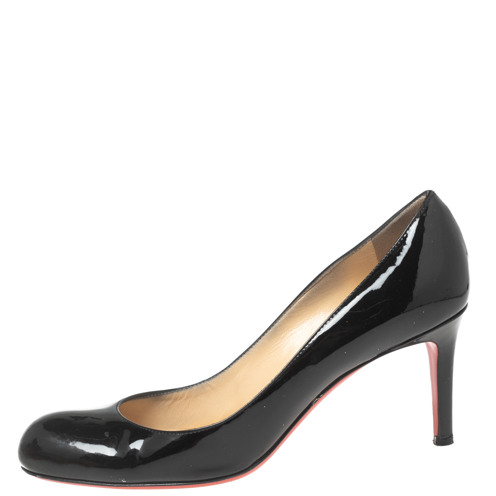 

Christian Louboutin Black Patent Leather Simple Pumps Size