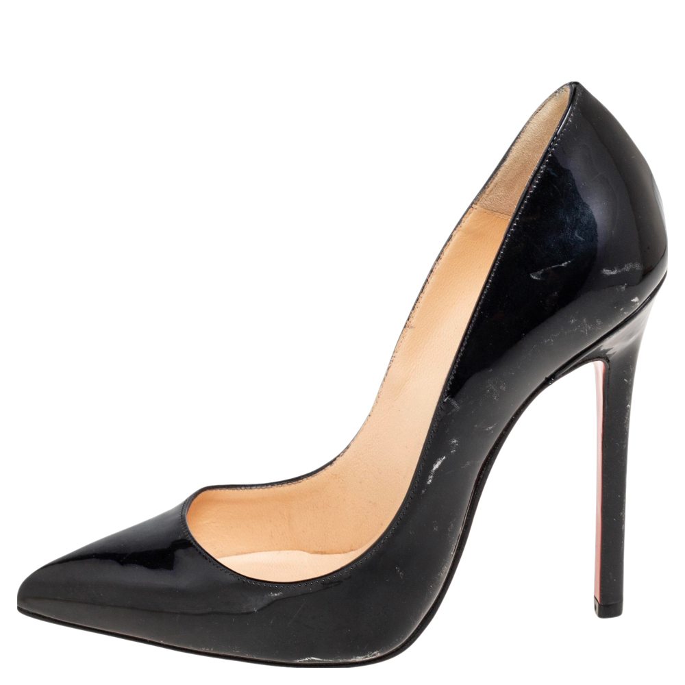 

Christian Louboutin Black Patent Leather Pigalle Pumps Size