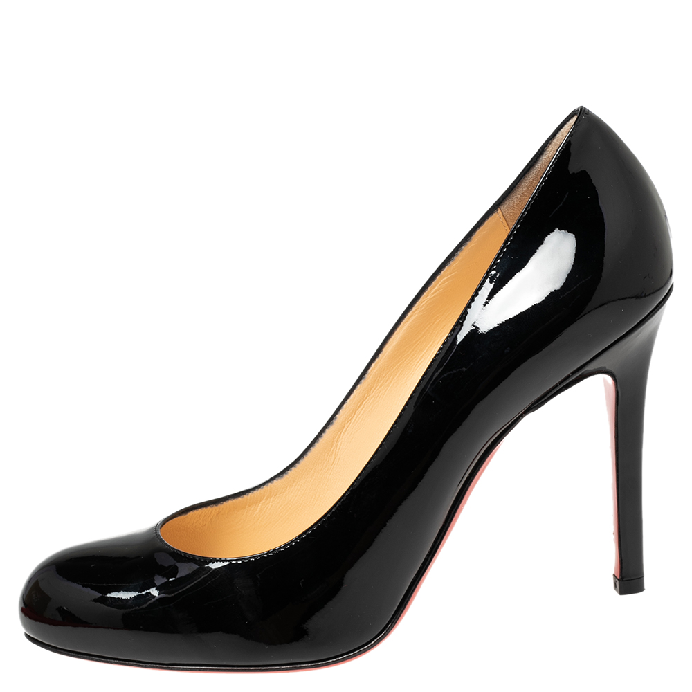 

Christian Louboutin Black Patent Leather Simple Pumps Size