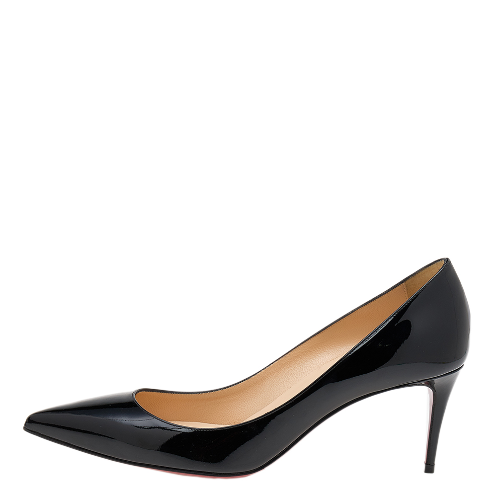 

Christian Louboutin Black Patent Leather Pigalle Pointed Toe Pumps Size