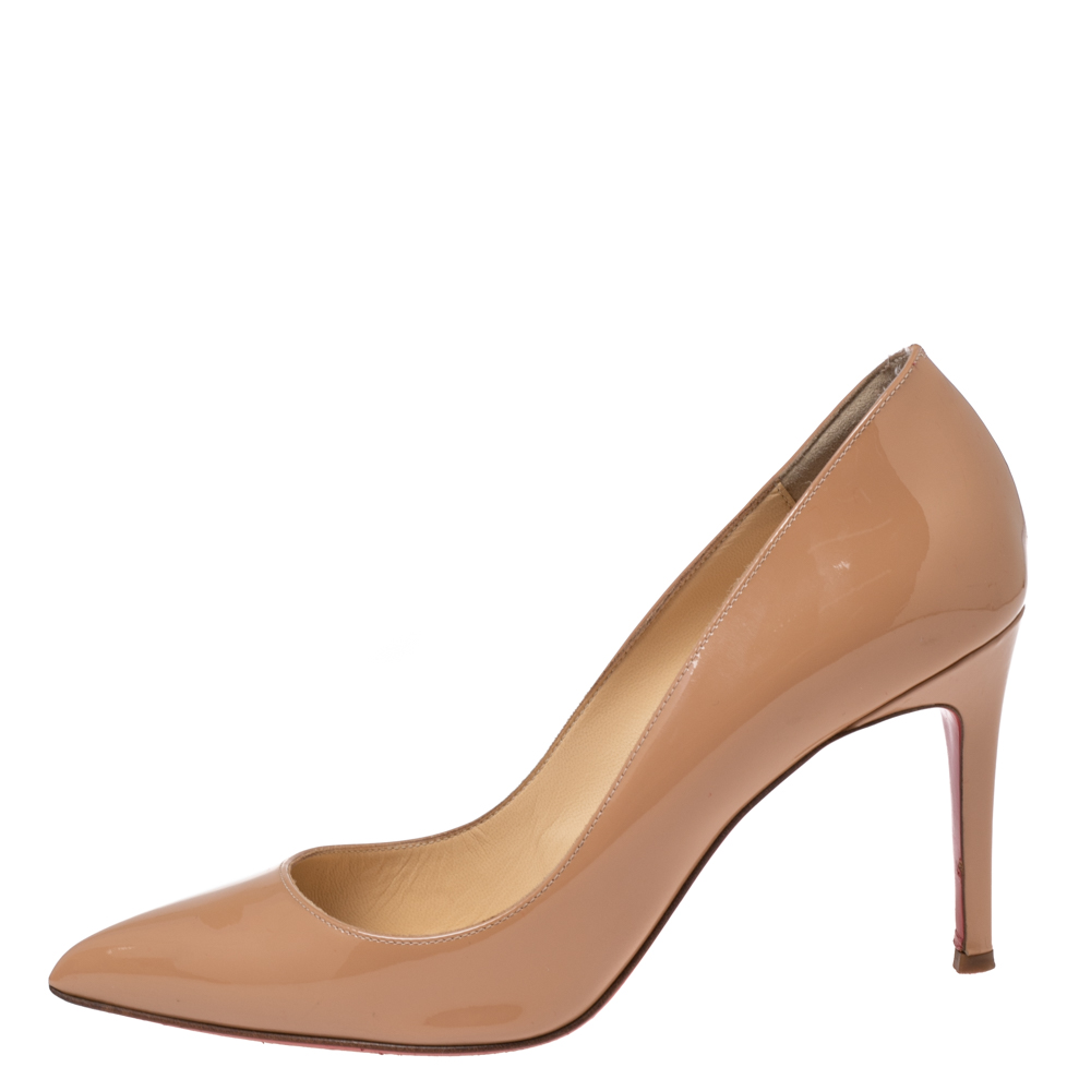 

Christian Louboutin Beige Patent Leather Pigalle Pumps Size