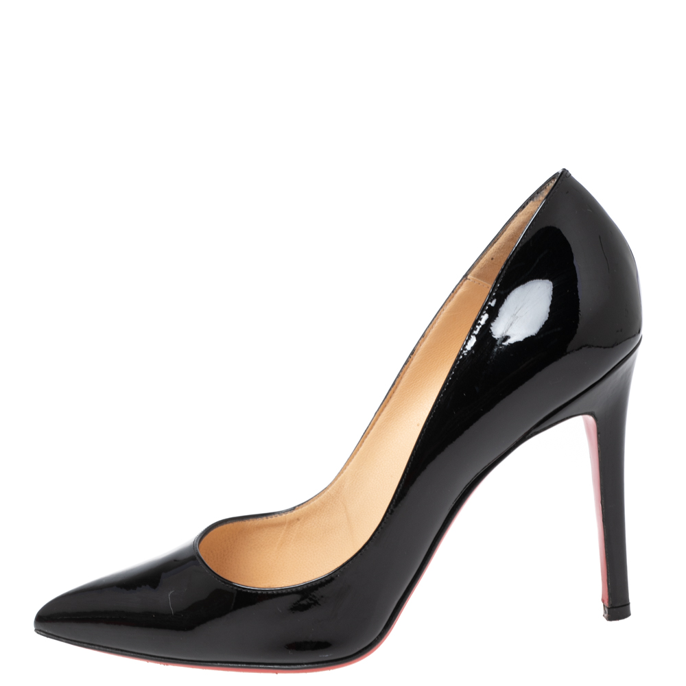 

Christian Louboutin Black Patent Leather Pigalle Pumps Size