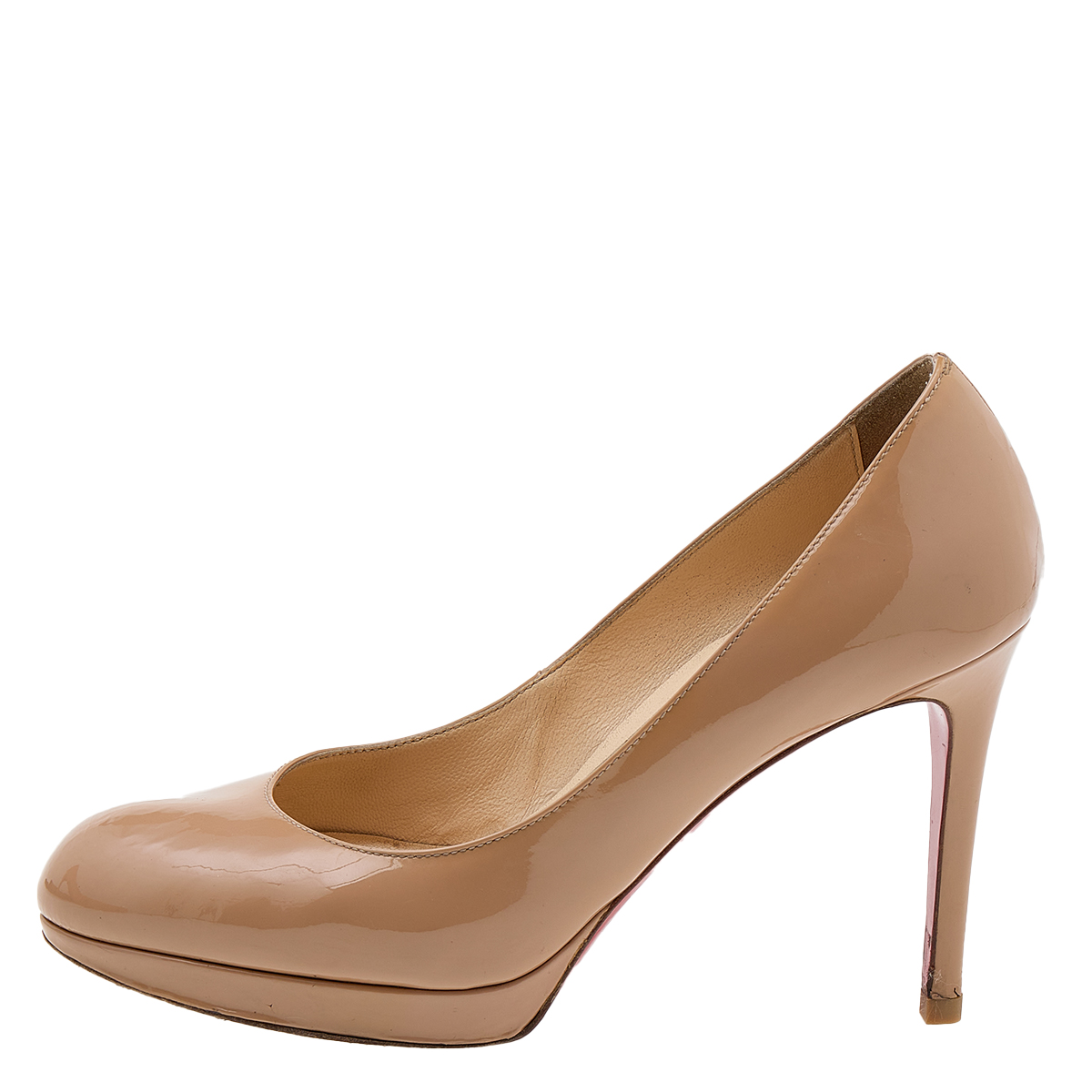 

Christian Louboutin Beige Patent Leather New Simple Pumps Size