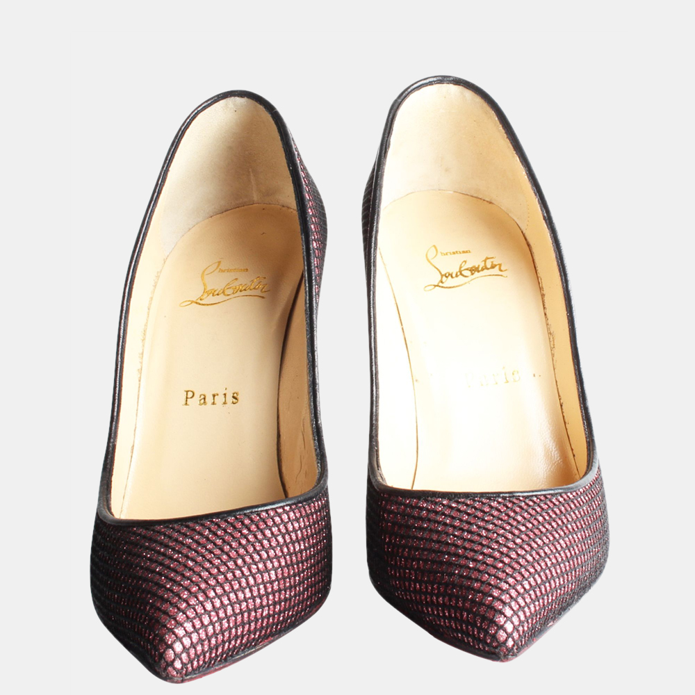 

Christian Louboutin Red Shimmer Pigalle Pumps Size EU, Pink