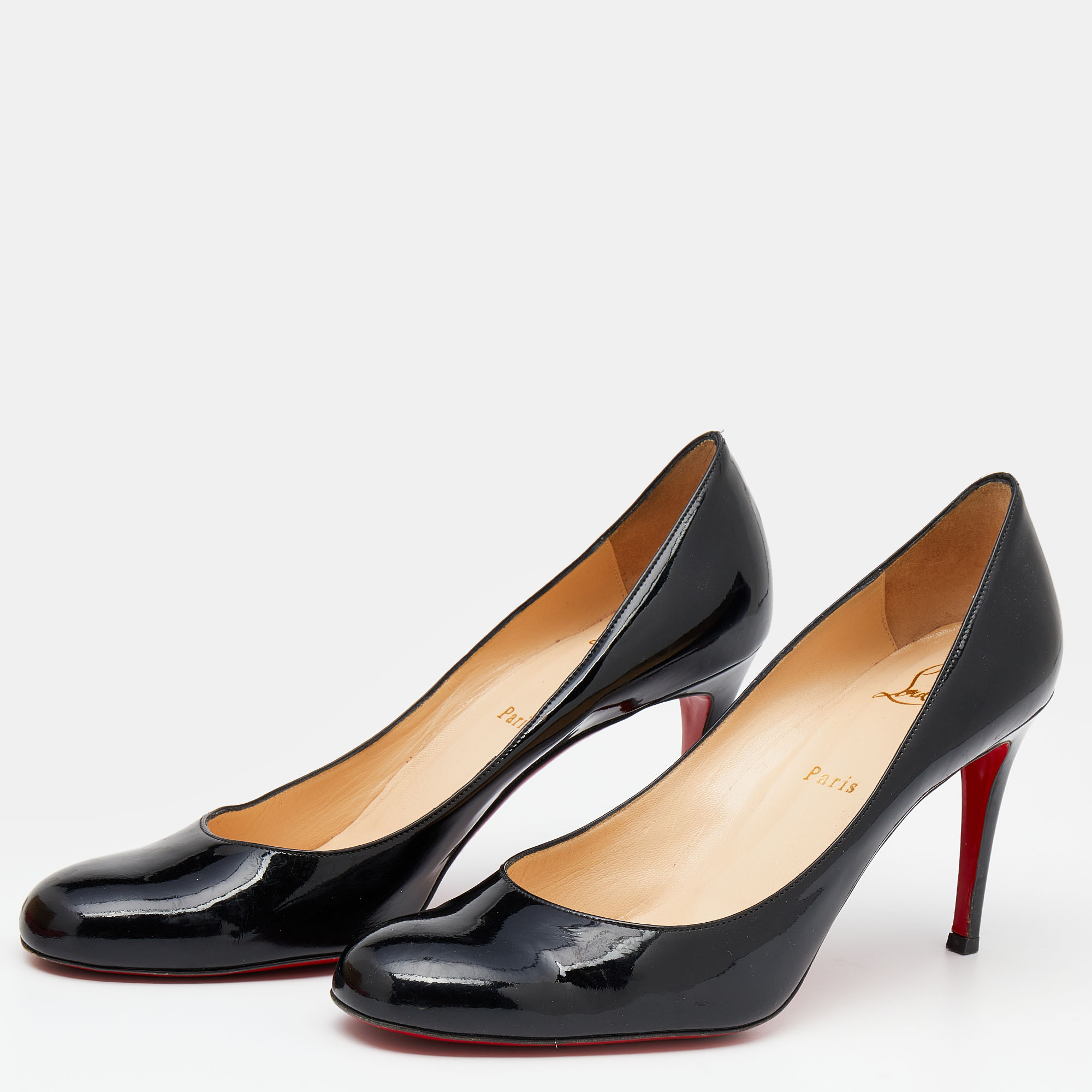 

Christian Louboutin Black Patent Leather Simple Pumps Size