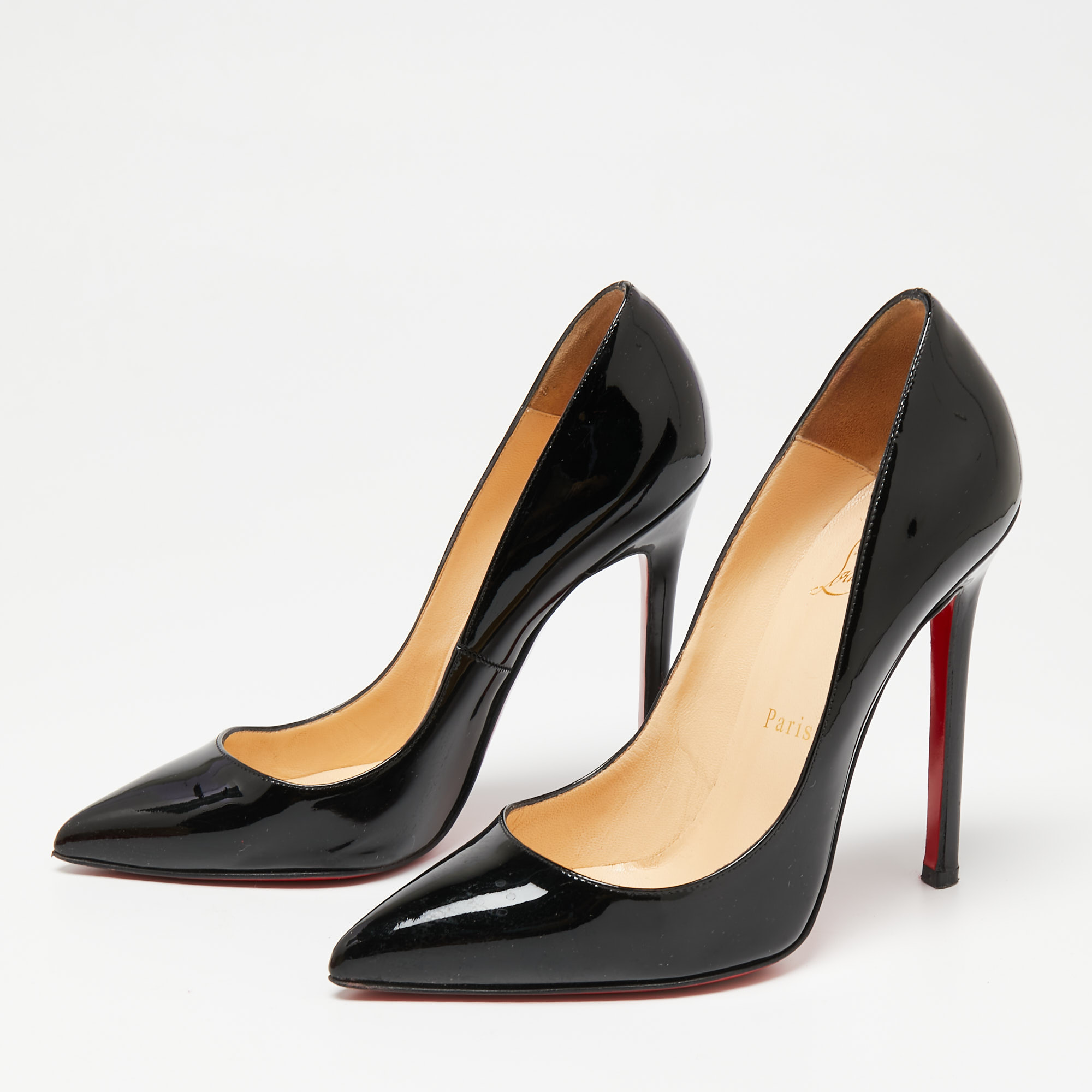 

Christian Louboutin Black Patent Leather Pigalle Pumps Size