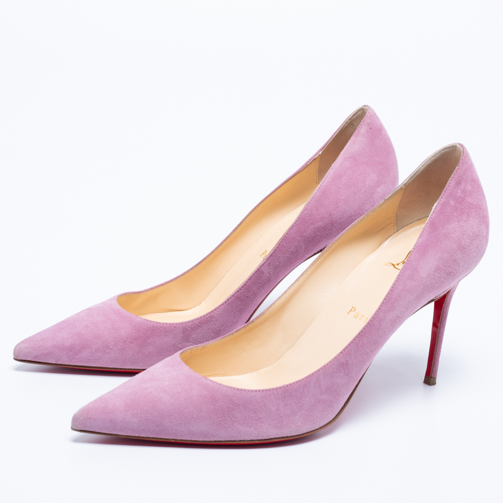 

Christian Louboutin Lilac Suede Kate Pumps Size, Purple