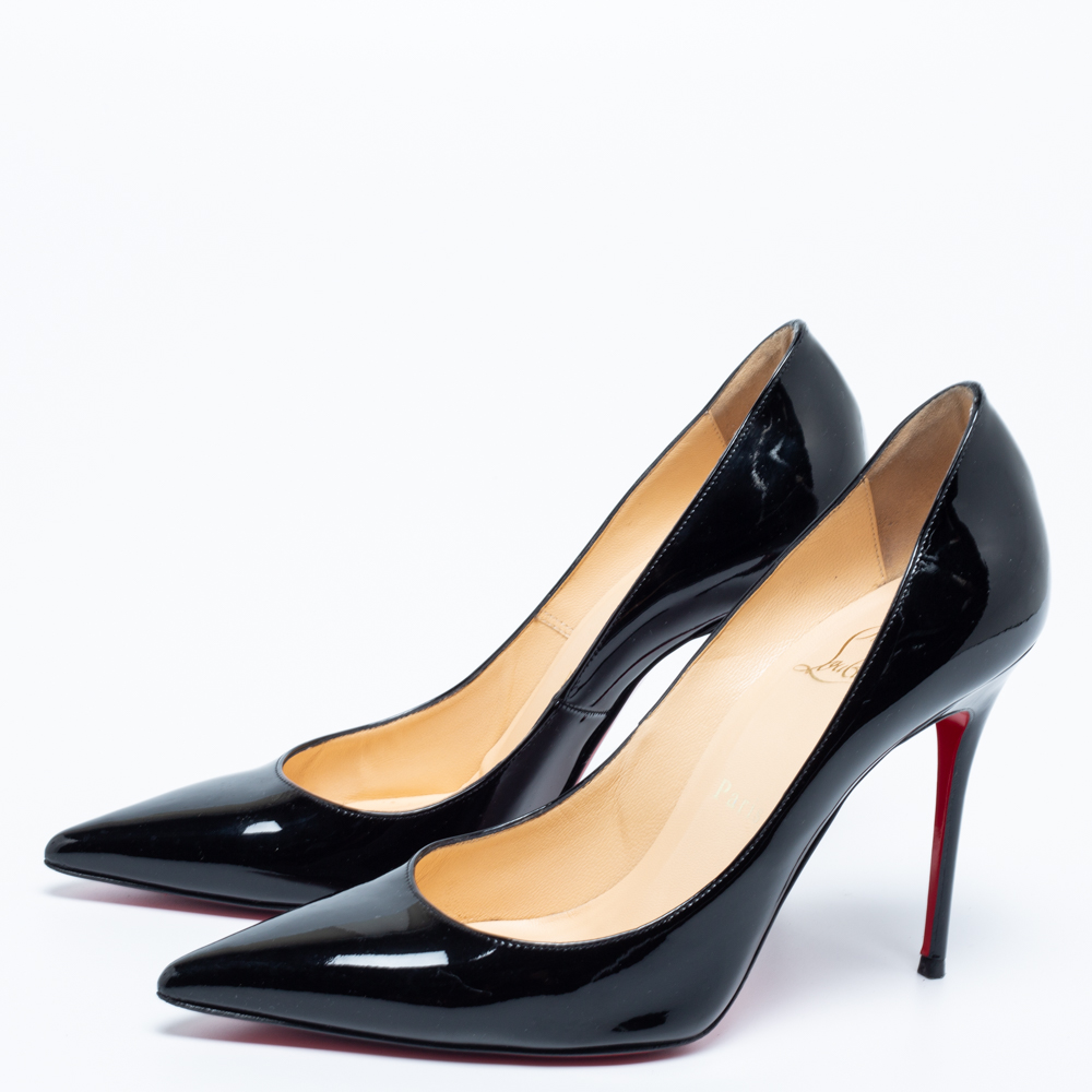 

Christian Louboutin Black Patent Leather Kate Pumps Size