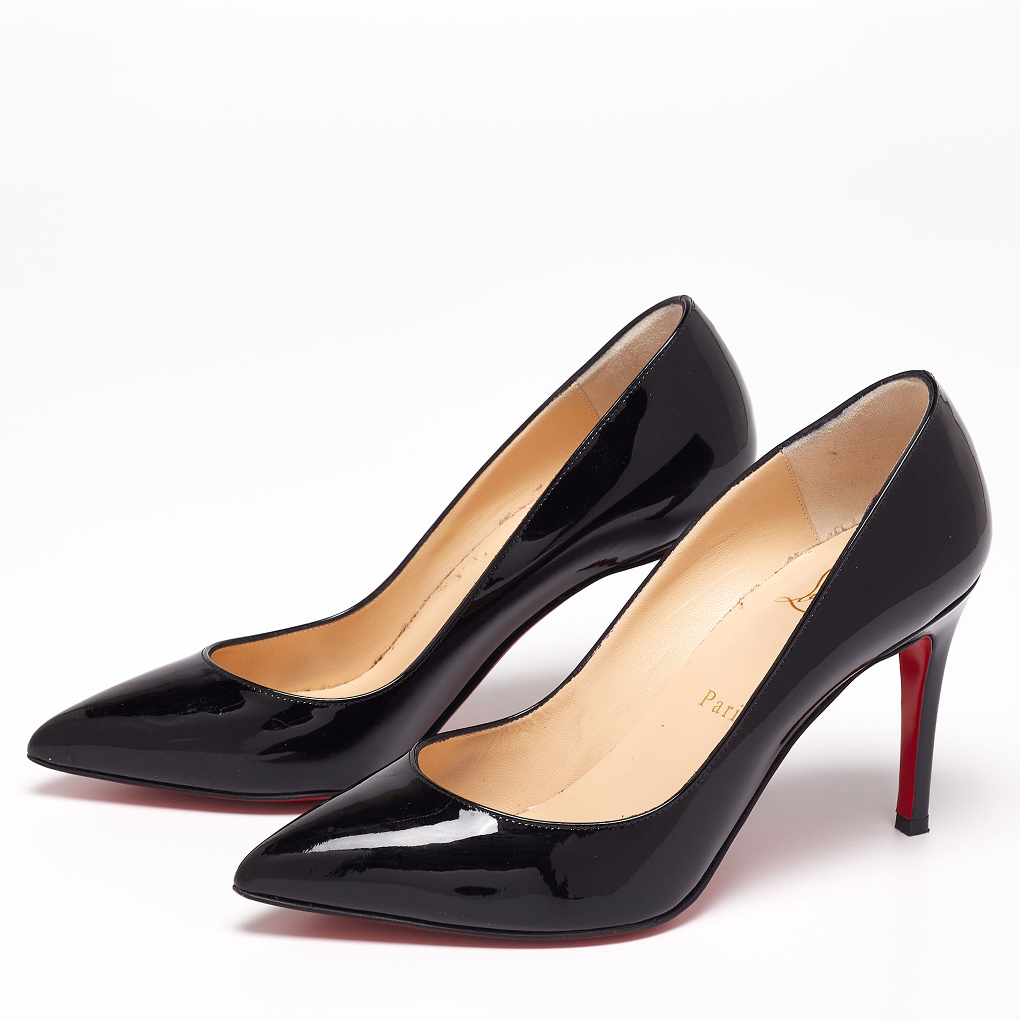 

Christian Louboutin Black Patent Leather Pigalle Pumps Size