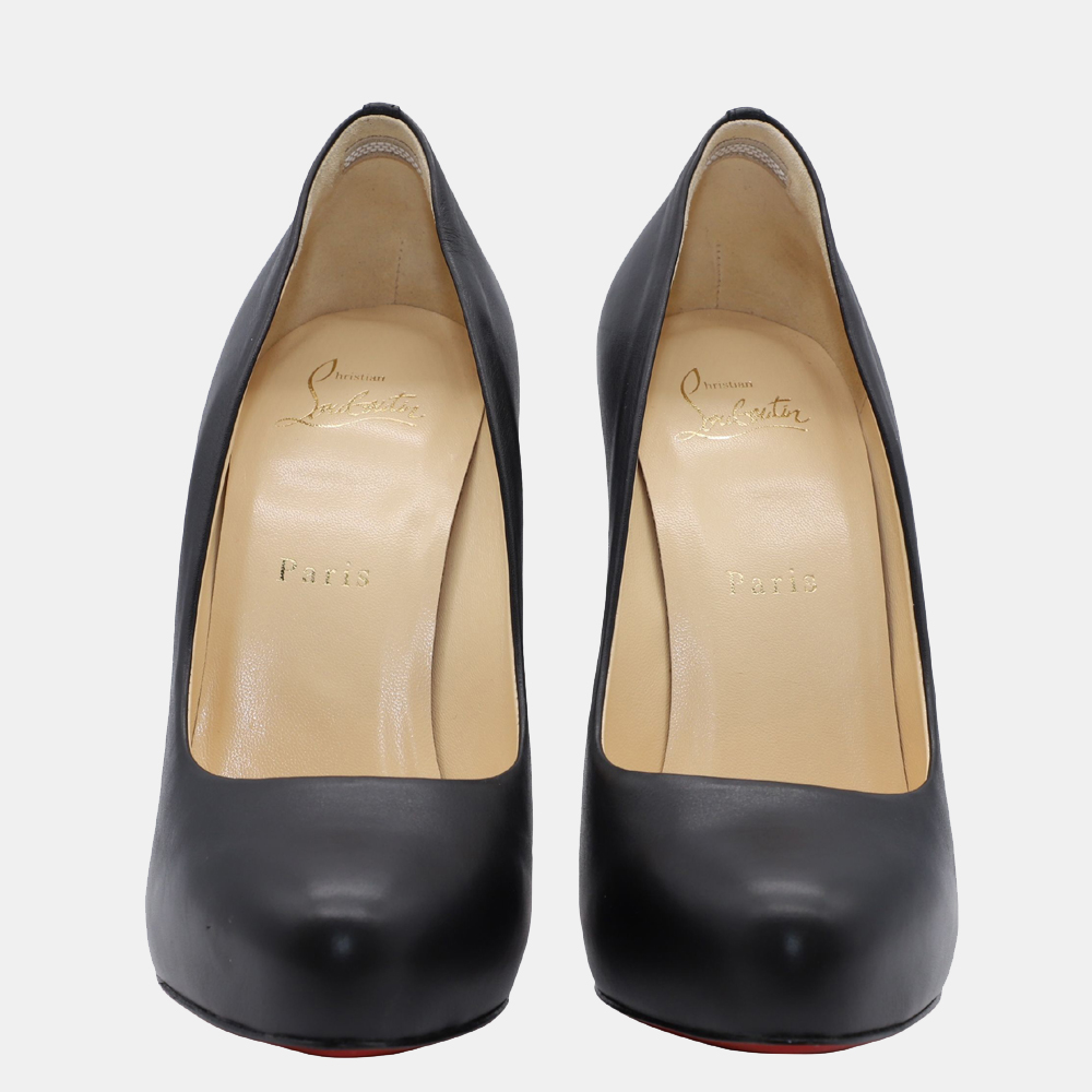 

Christian Louboutin Black Patent Leather Big Lips 120 Pumps EU