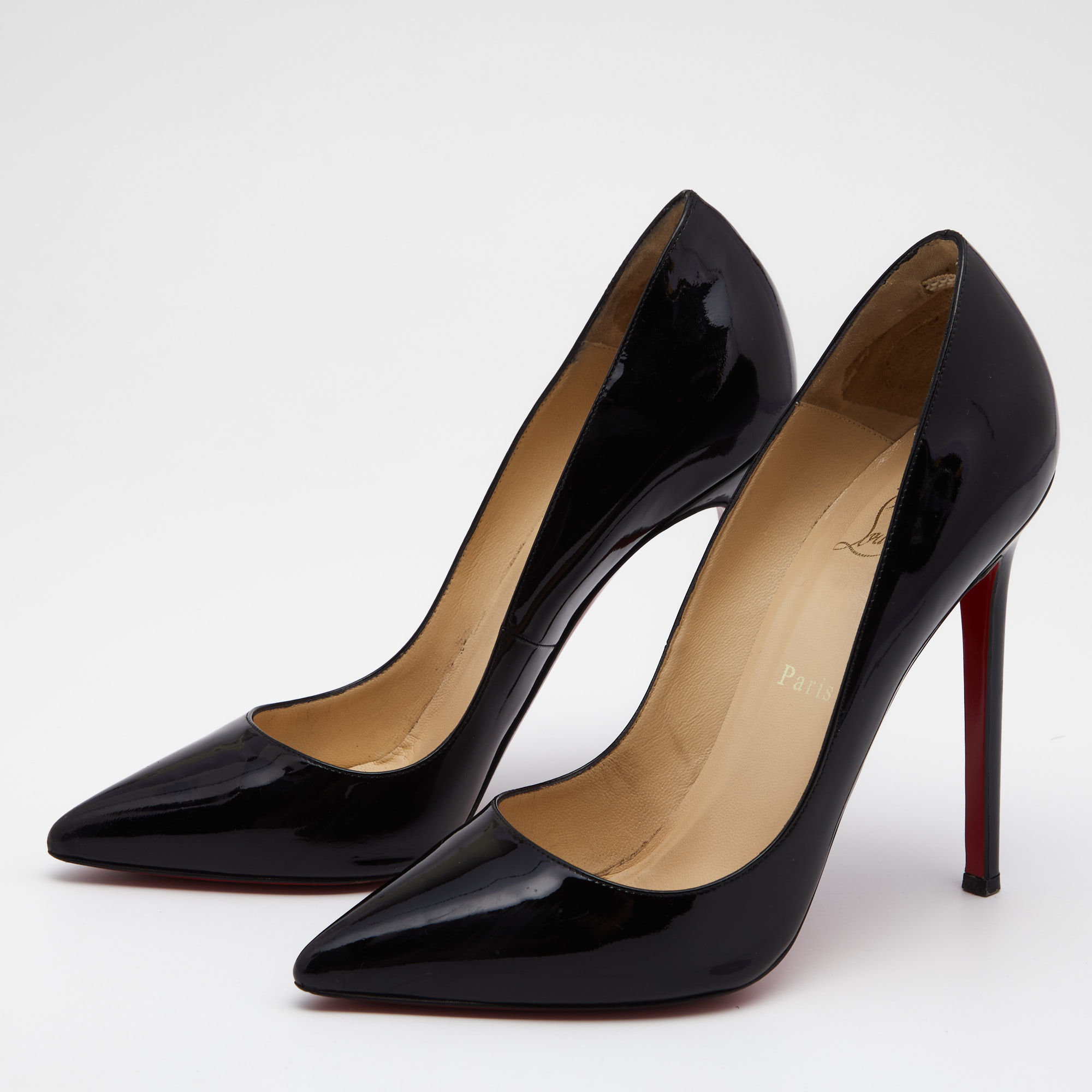 

Christian Louboutin Black Patent Leather Pigalle Pumps Size