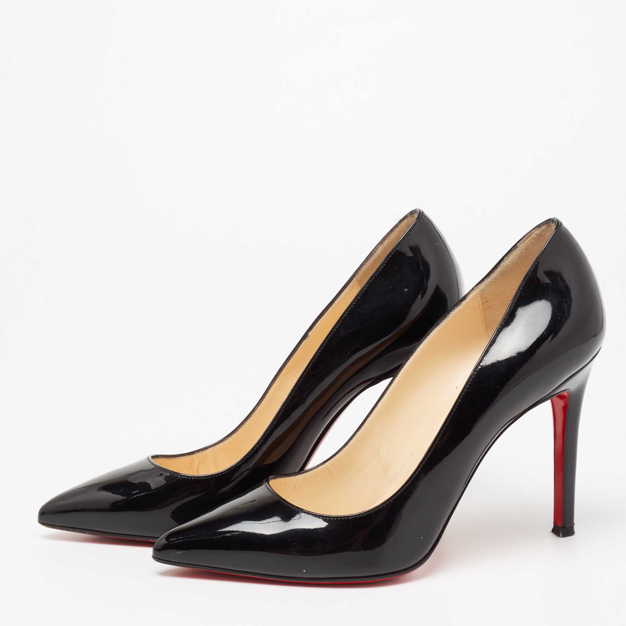 

Christian Louboutin Black Patent Leather Pigalle Pumps Size