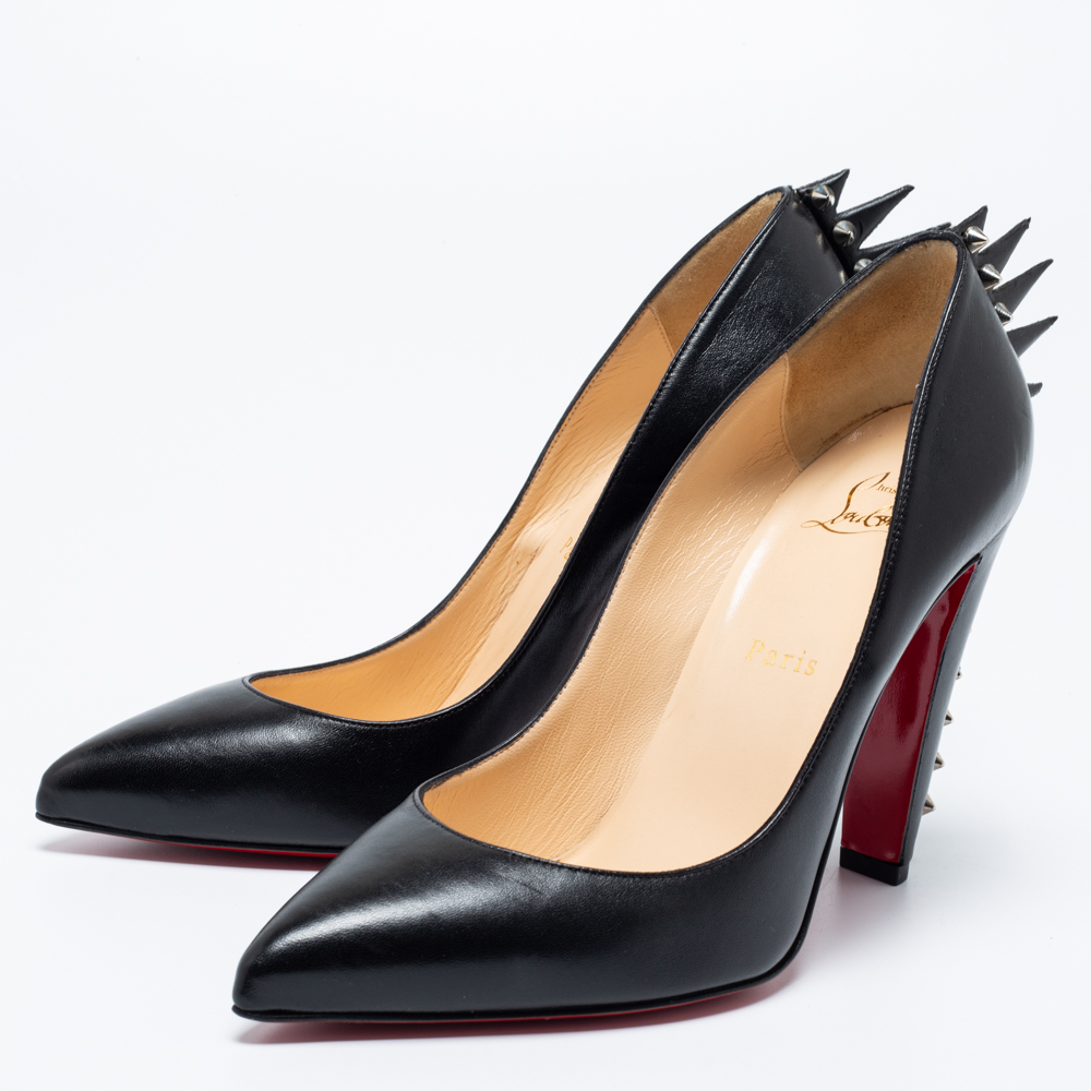 

Christian Louboutin Black Leather Electrapump Pumps Size