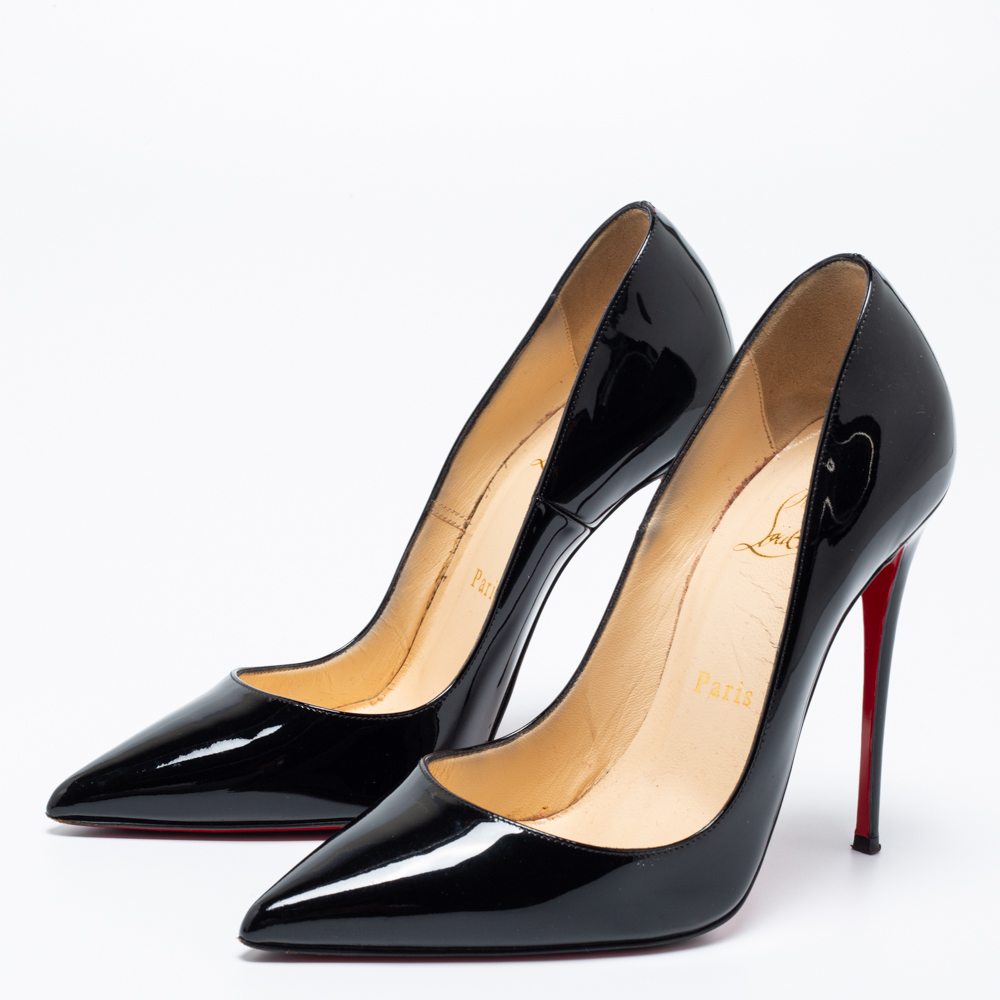 

Christian Louboutin Black Patent Leather Kate Pumps Size