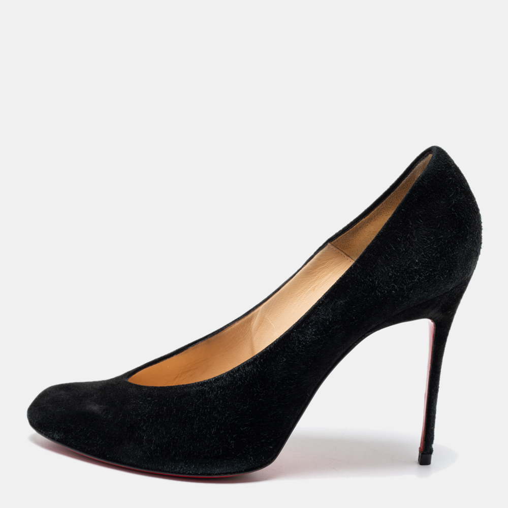 

Christian Louboutin Black Suede Pumps Size
