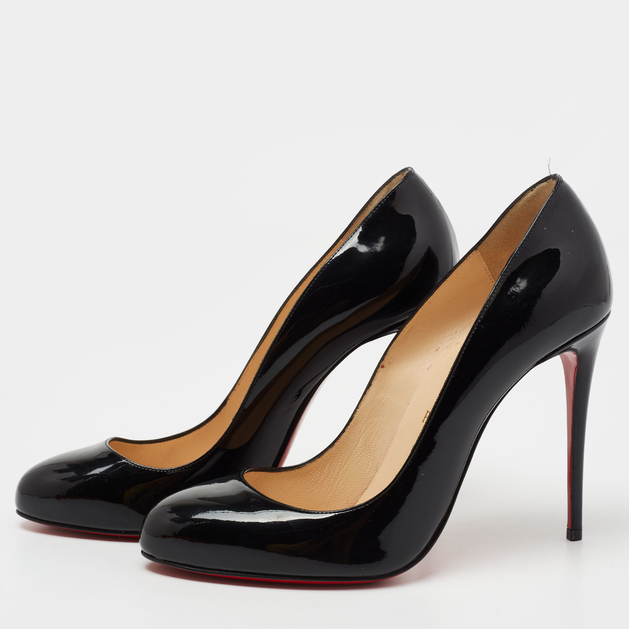 

Christian Louboutin Black Patent Leather Fifi Pumps Size