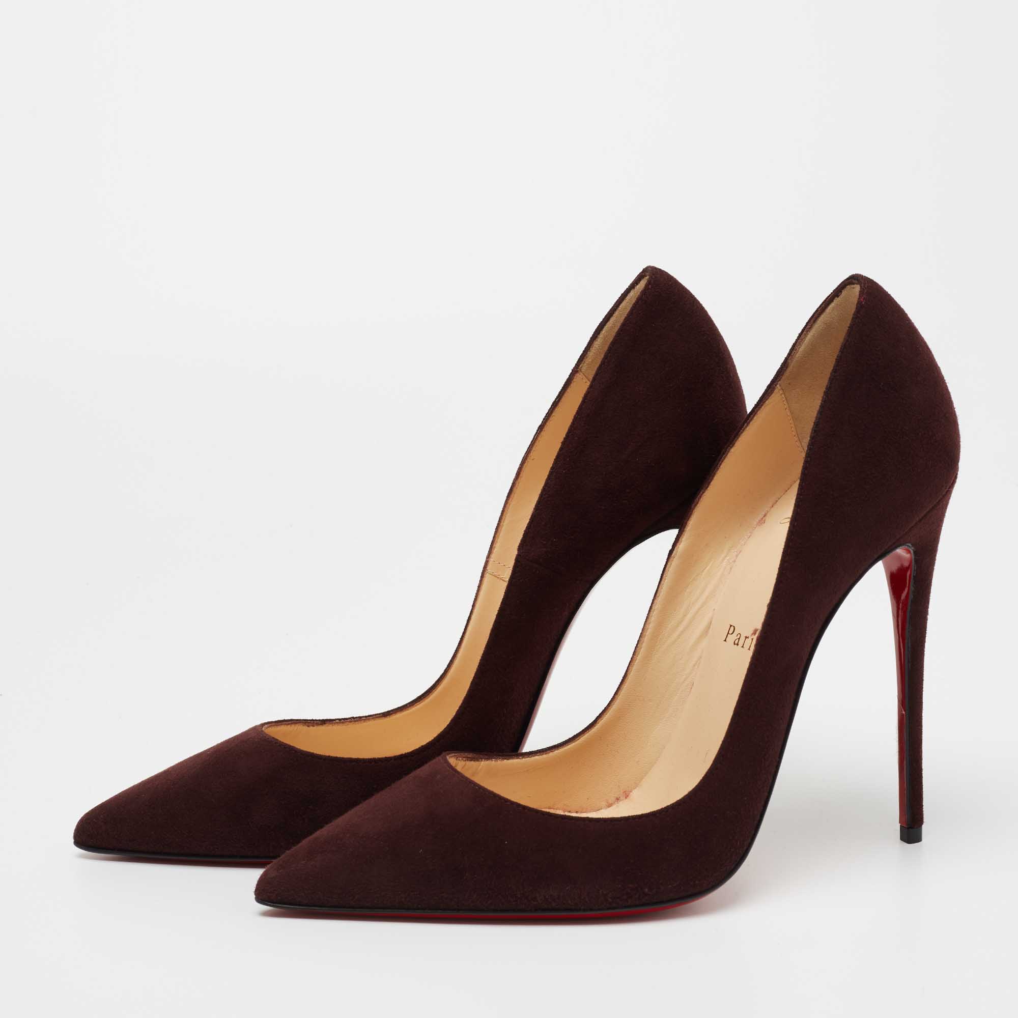 

Christian Louboutin Brown Suede Pigalle Pumps Size