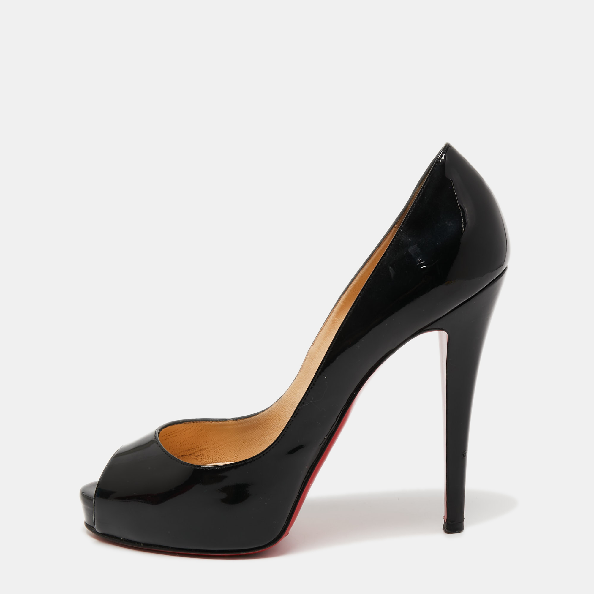 

Christian Louboutin Black Patent Leather New Very Prive Pumps Size