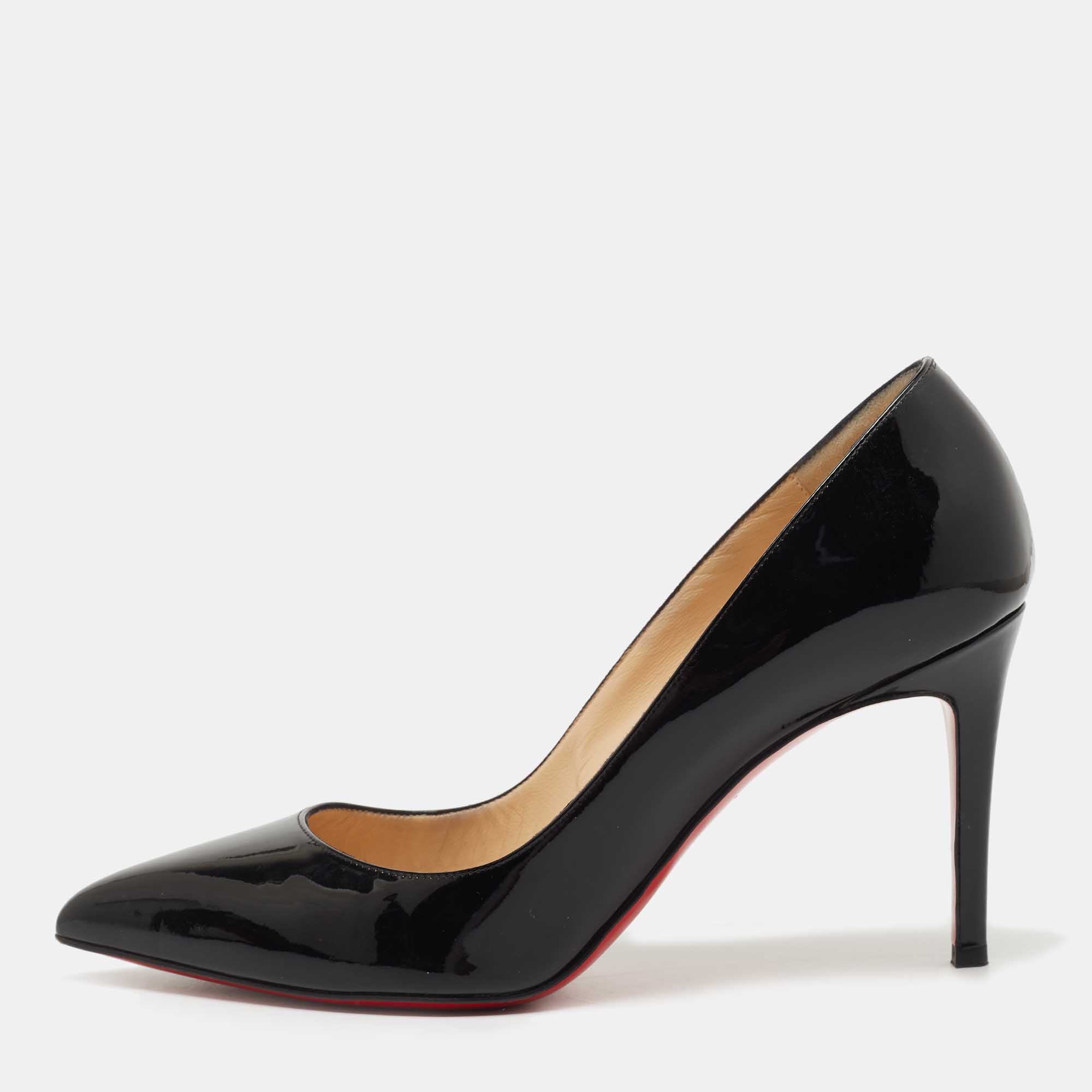 Christian Louboutin Patent Leather Pigalle 85 Pumps - Size 9 / 39 (SHF –  LuxeDH