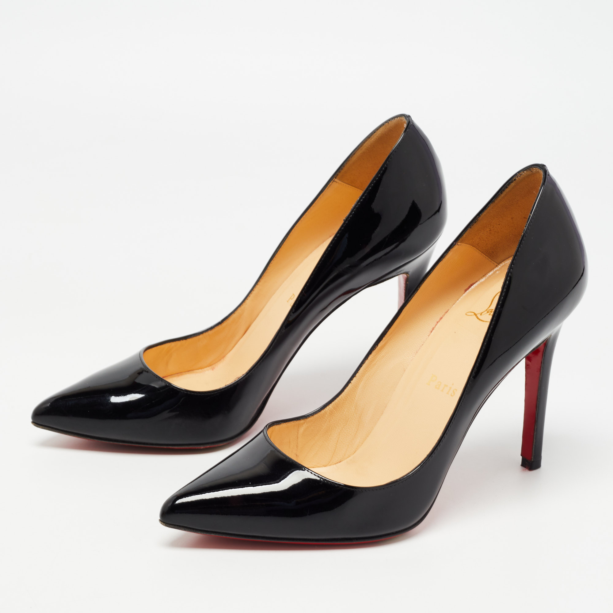 

Christian Louboutin Black Patent Leather Pigalle Pumps Size
