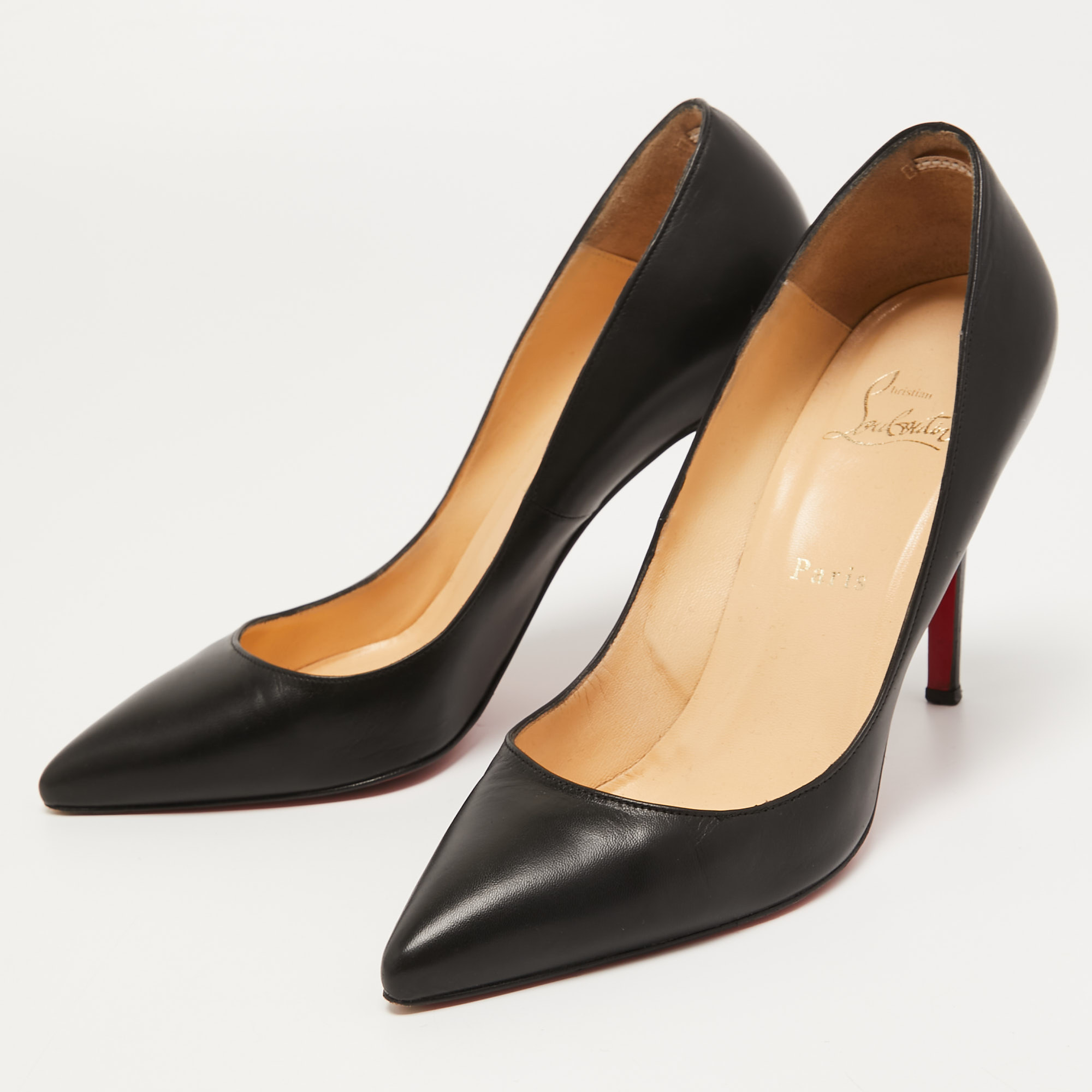 

Christian Louboutin Black Leather Pigalle Pumps Size