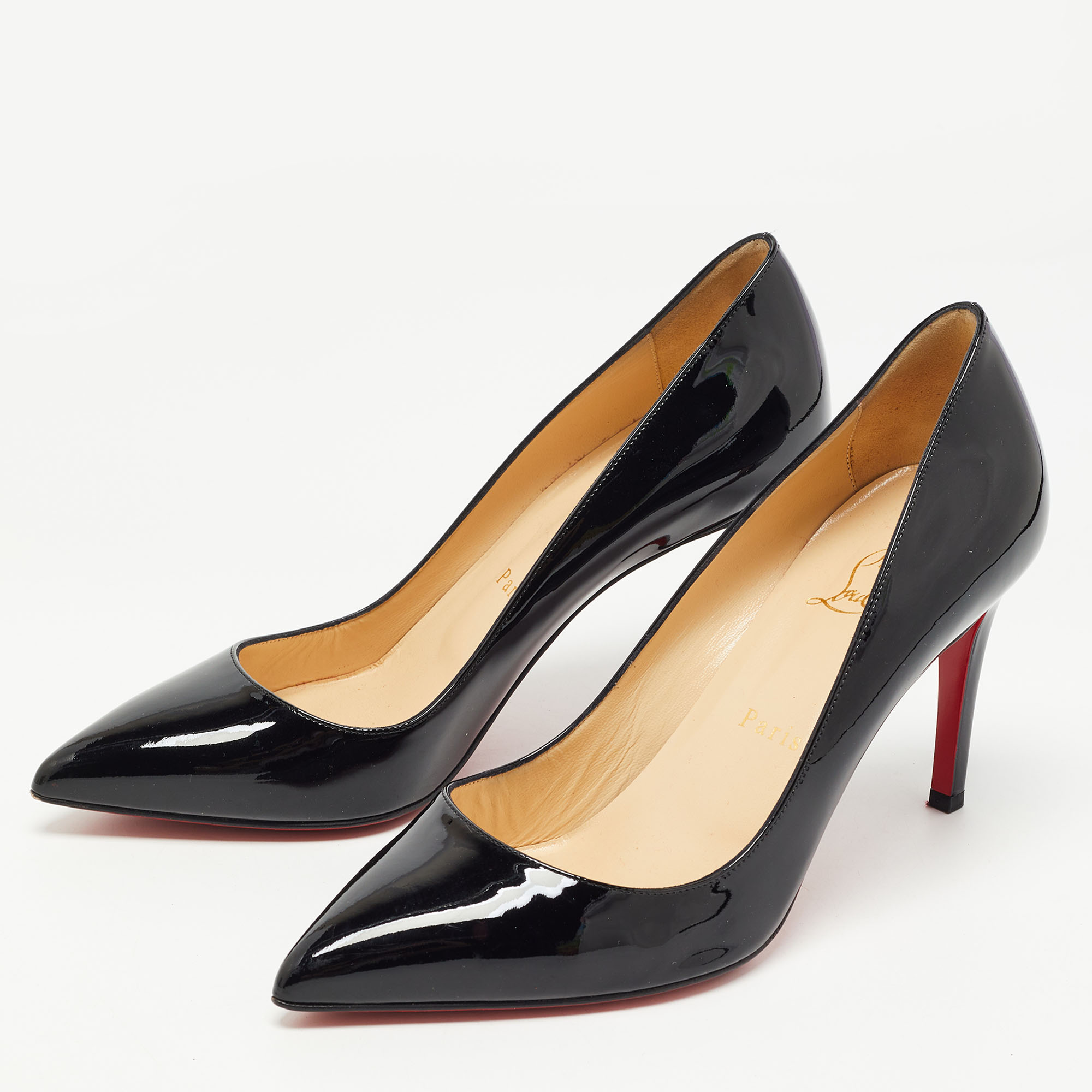 

Christian Louboutin Black Patent Leather Pigalle Pumps Size