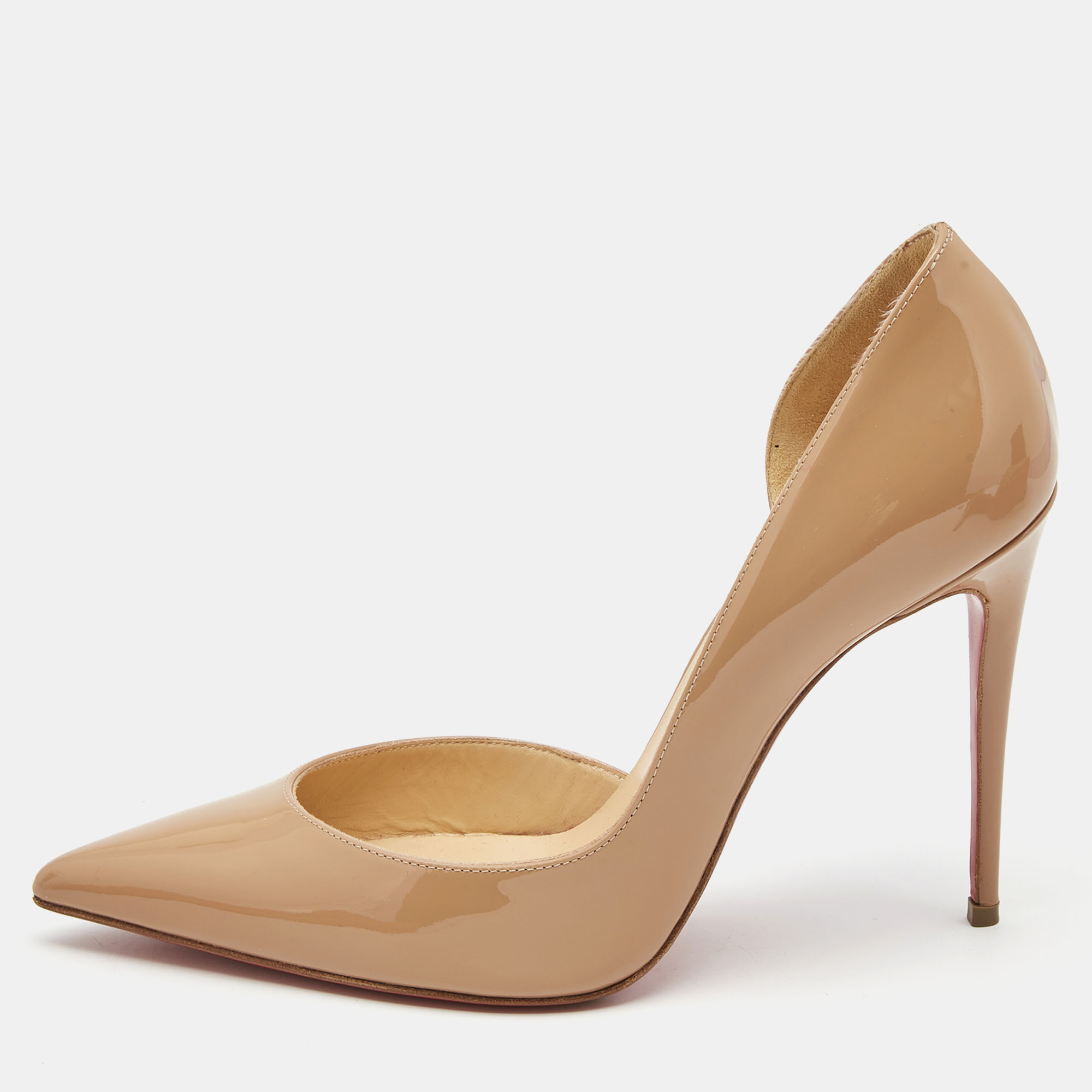 Christian Louboutin Beige Patent Iriza Pumps Size 37