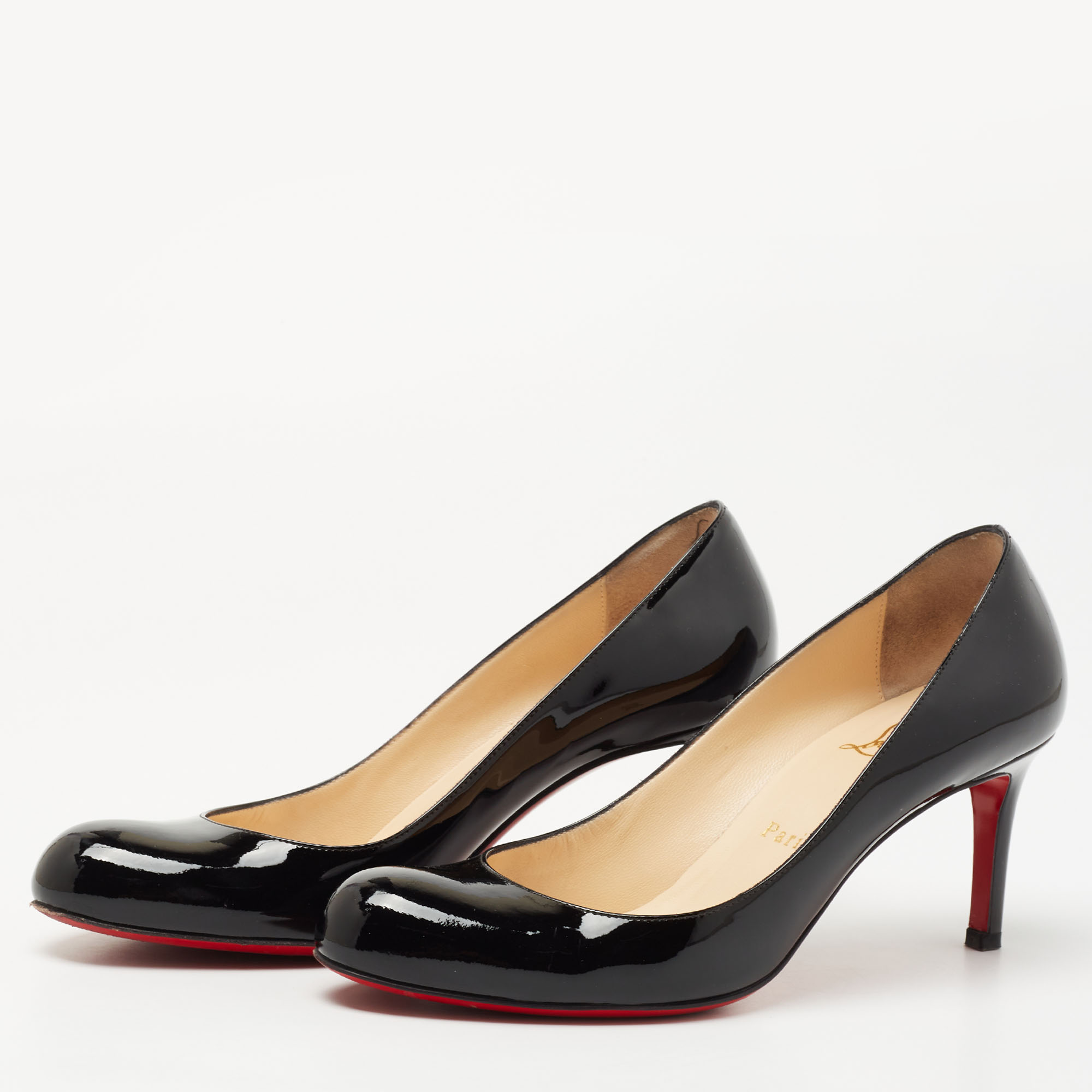 

Christian Louboutin Black Patent Leather Simple Pumps Size
