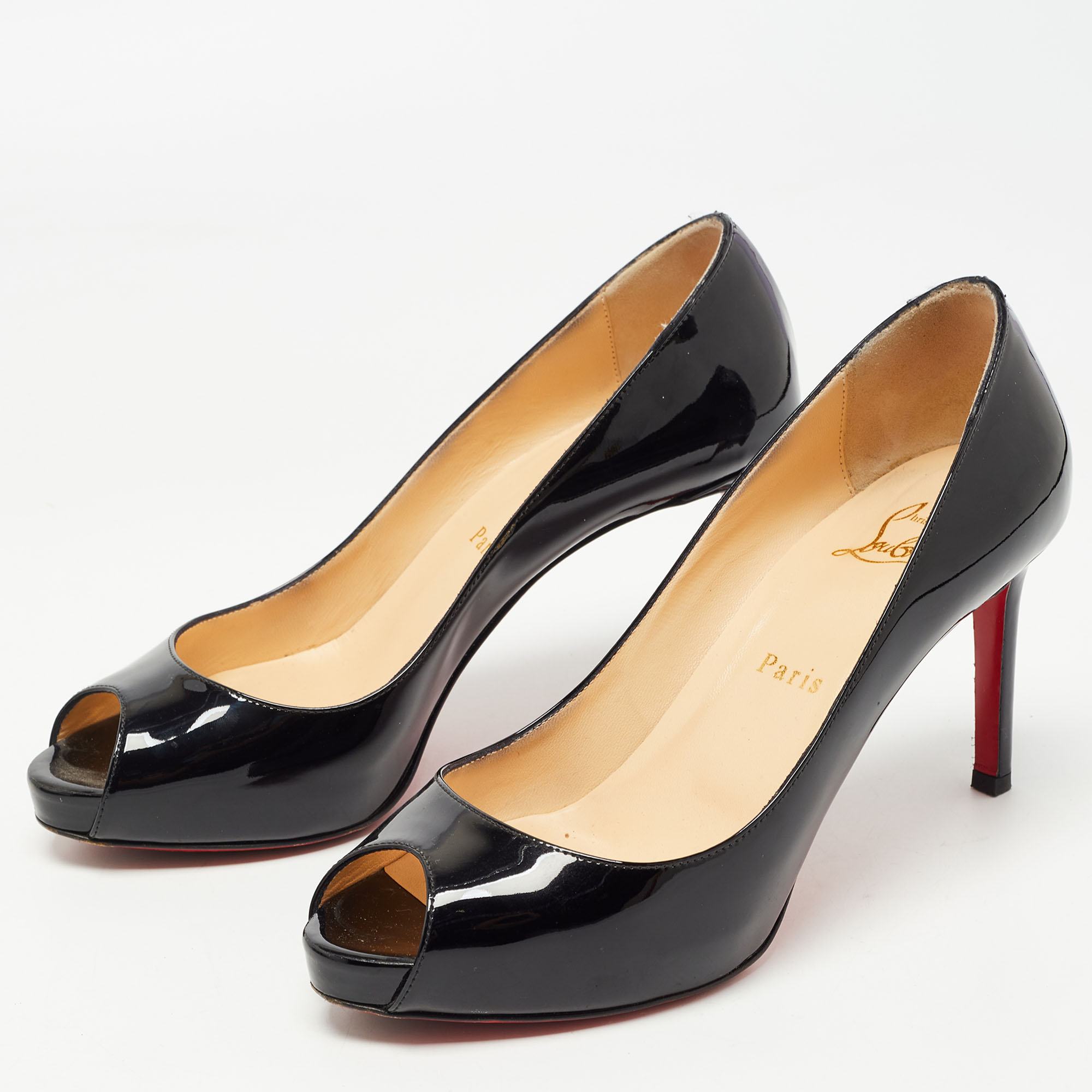 

Christian Louboutin Black Patent Leather Very Prive Pumps Size