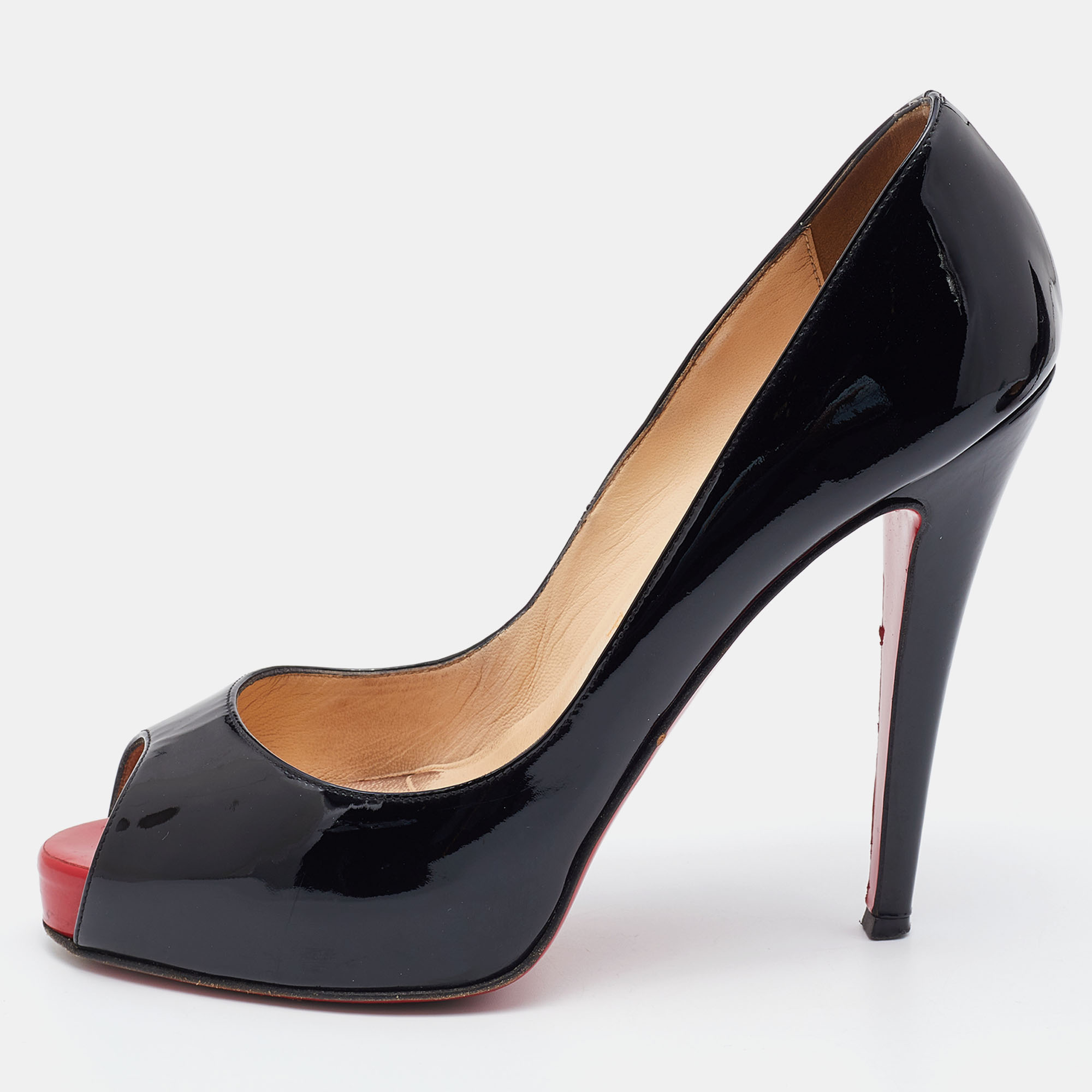 

Christian Louboutin Black Patent Leather New Very Prive Pumps Size
