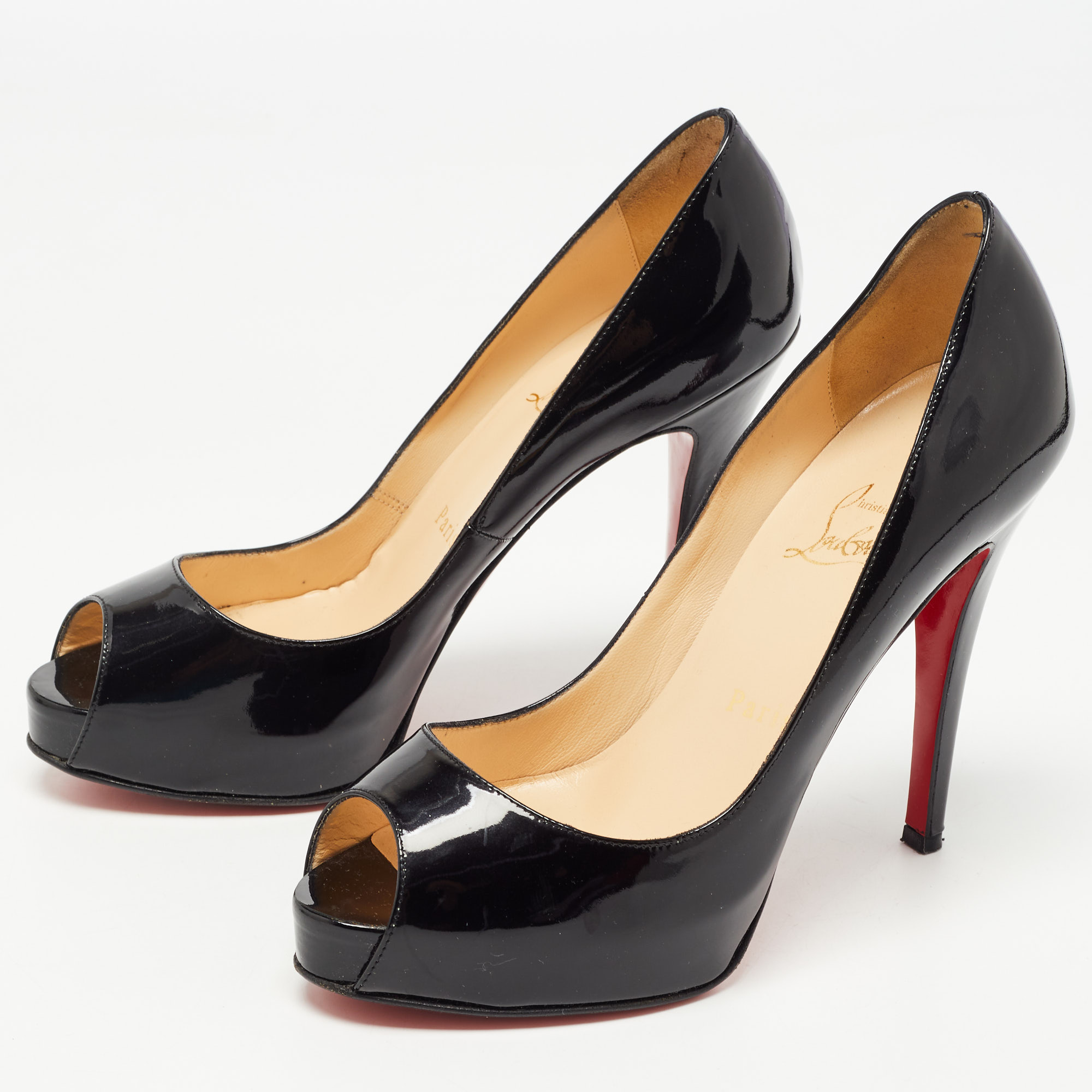 

Christian Louboutin Black Patent Leather Very Prive Pumps Size