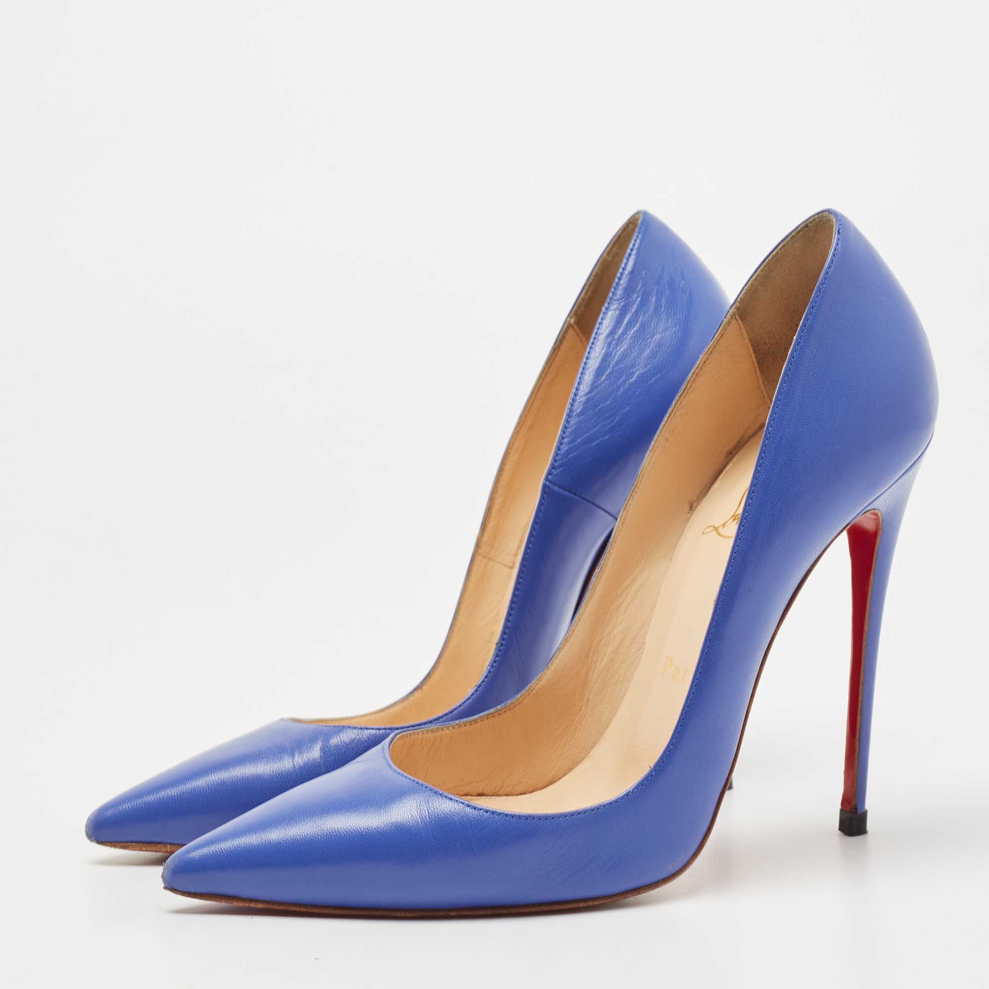 

Christian Louboutin Blue Leather So Kate Pumps Size