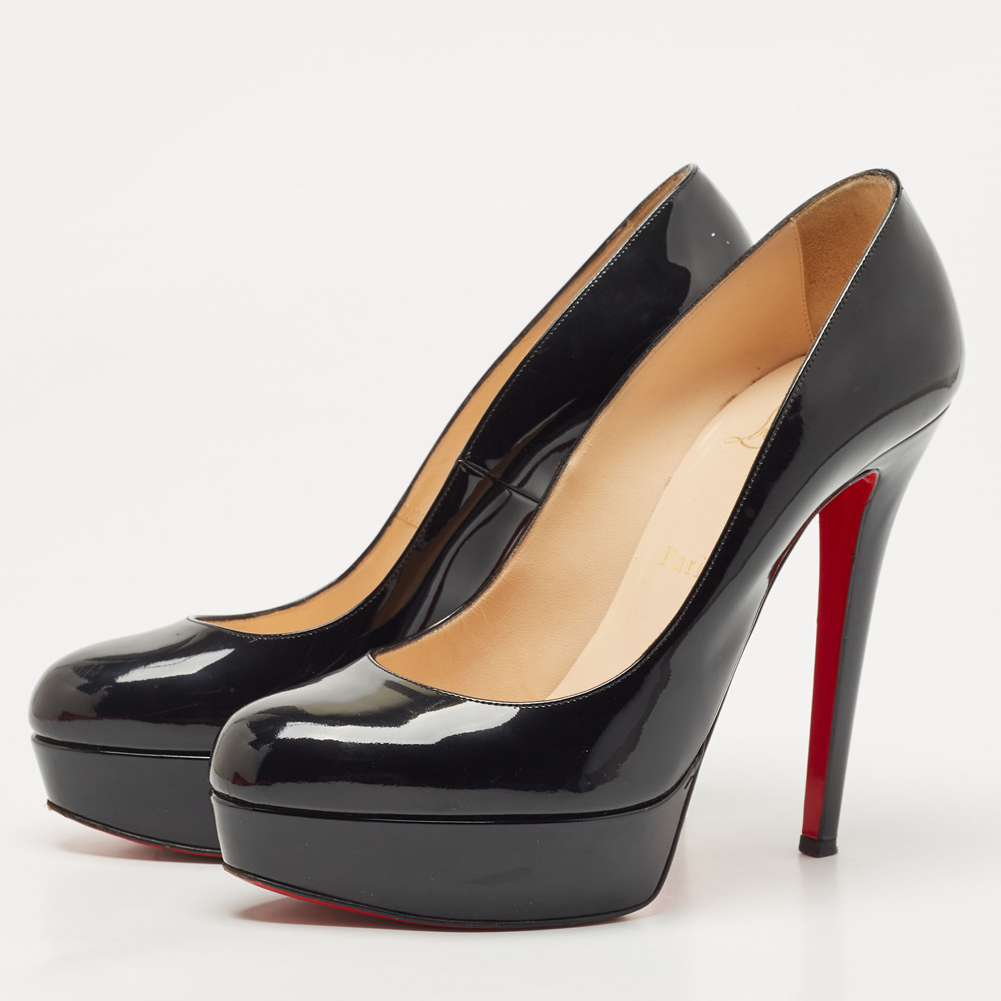 

Christian Louboutin Black Patent Leather Bianca Pumps Size