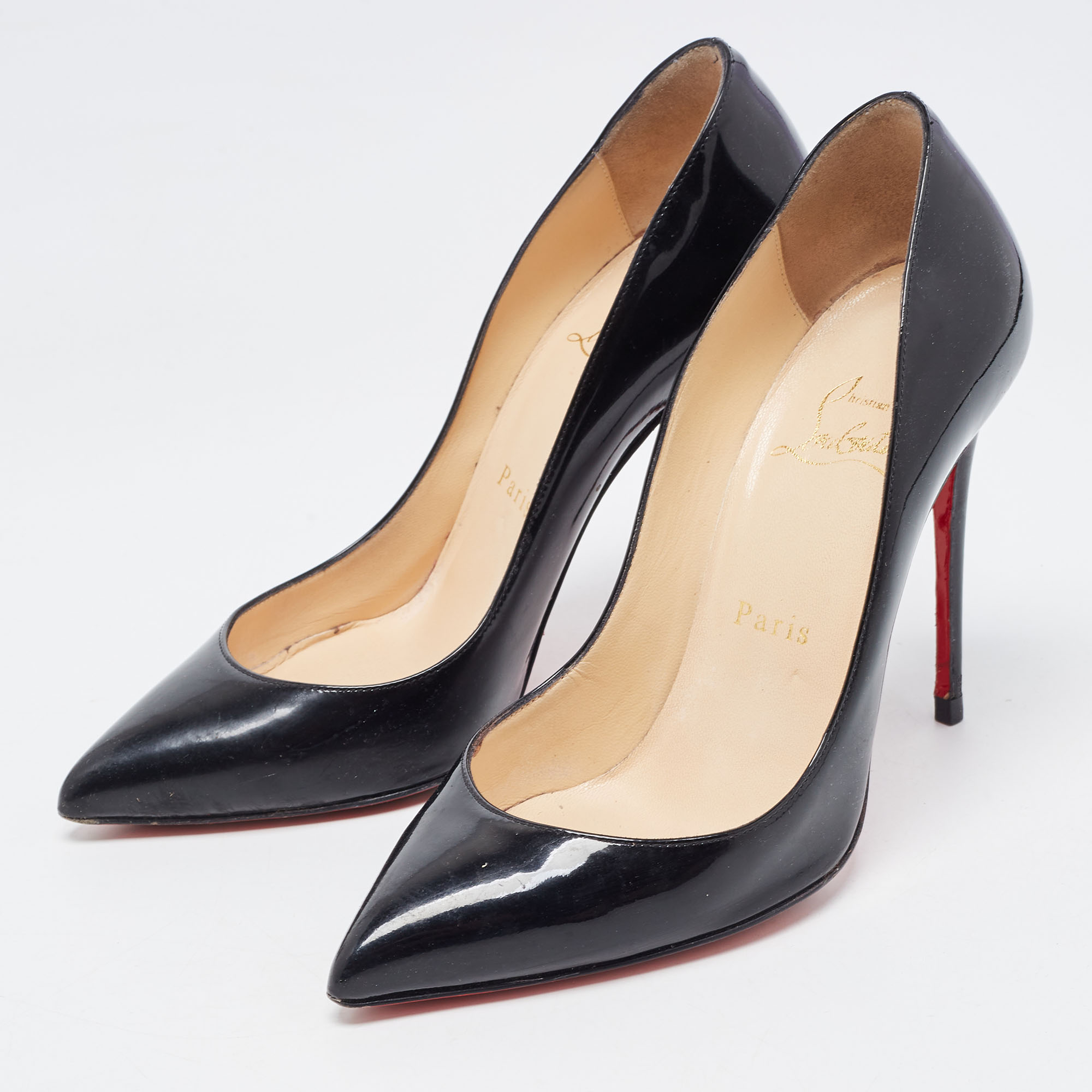 

Christian Louboutin Black Patent Pigalle Pumps Size