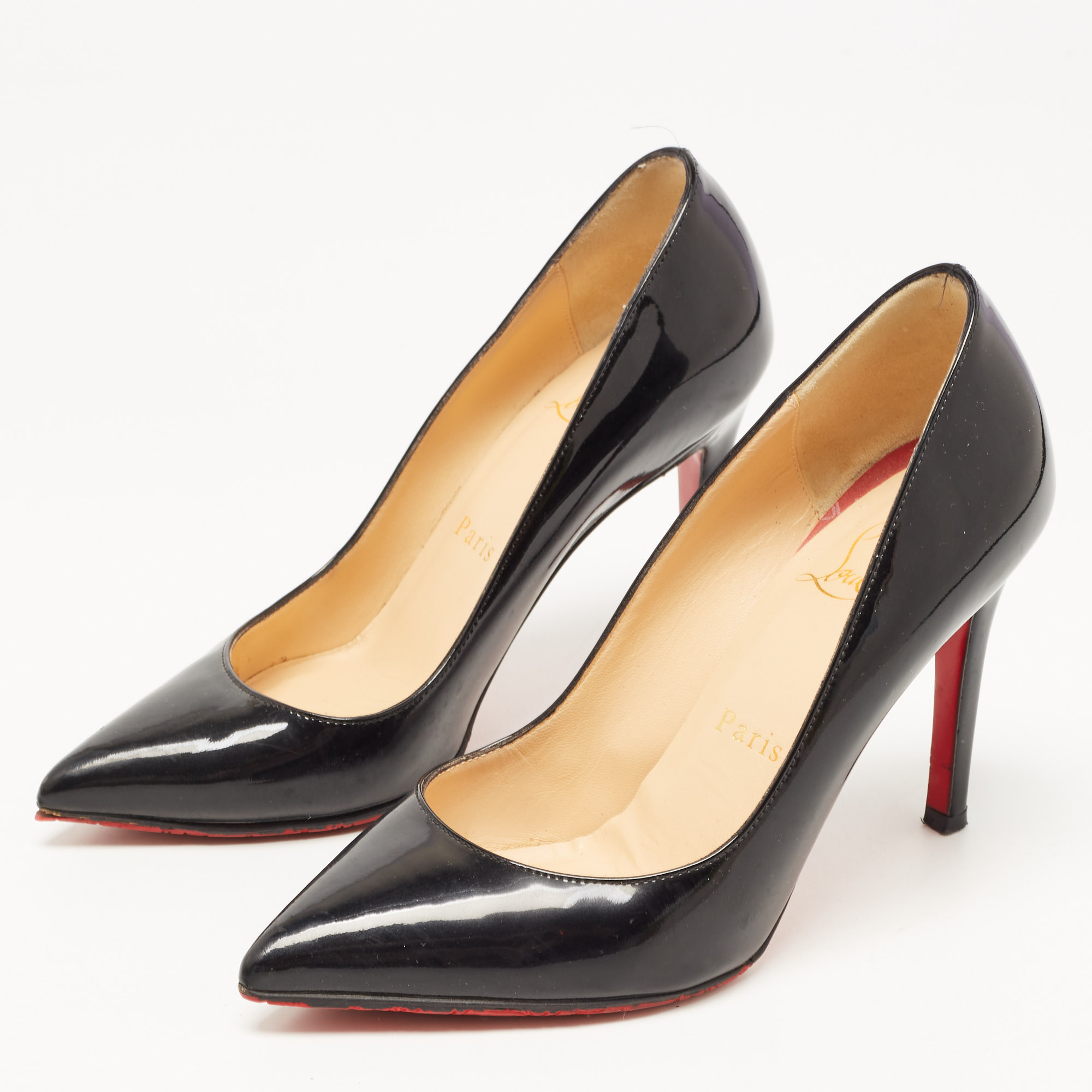 

Christian Louboutin Black Patent Leather Pigalle Pumps Size