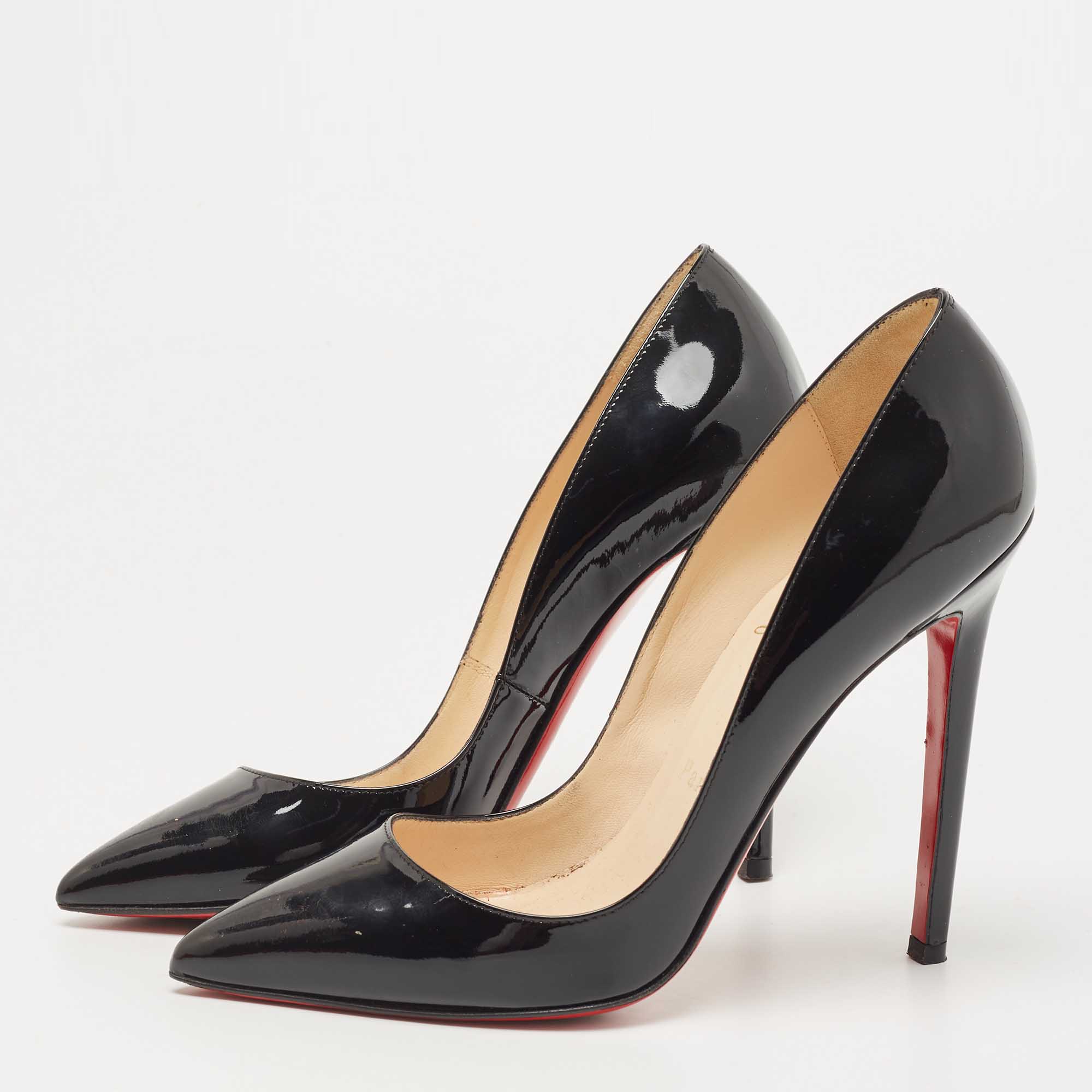 

Christian Louboutin Black Patent Leather Pigalle Pumps Size