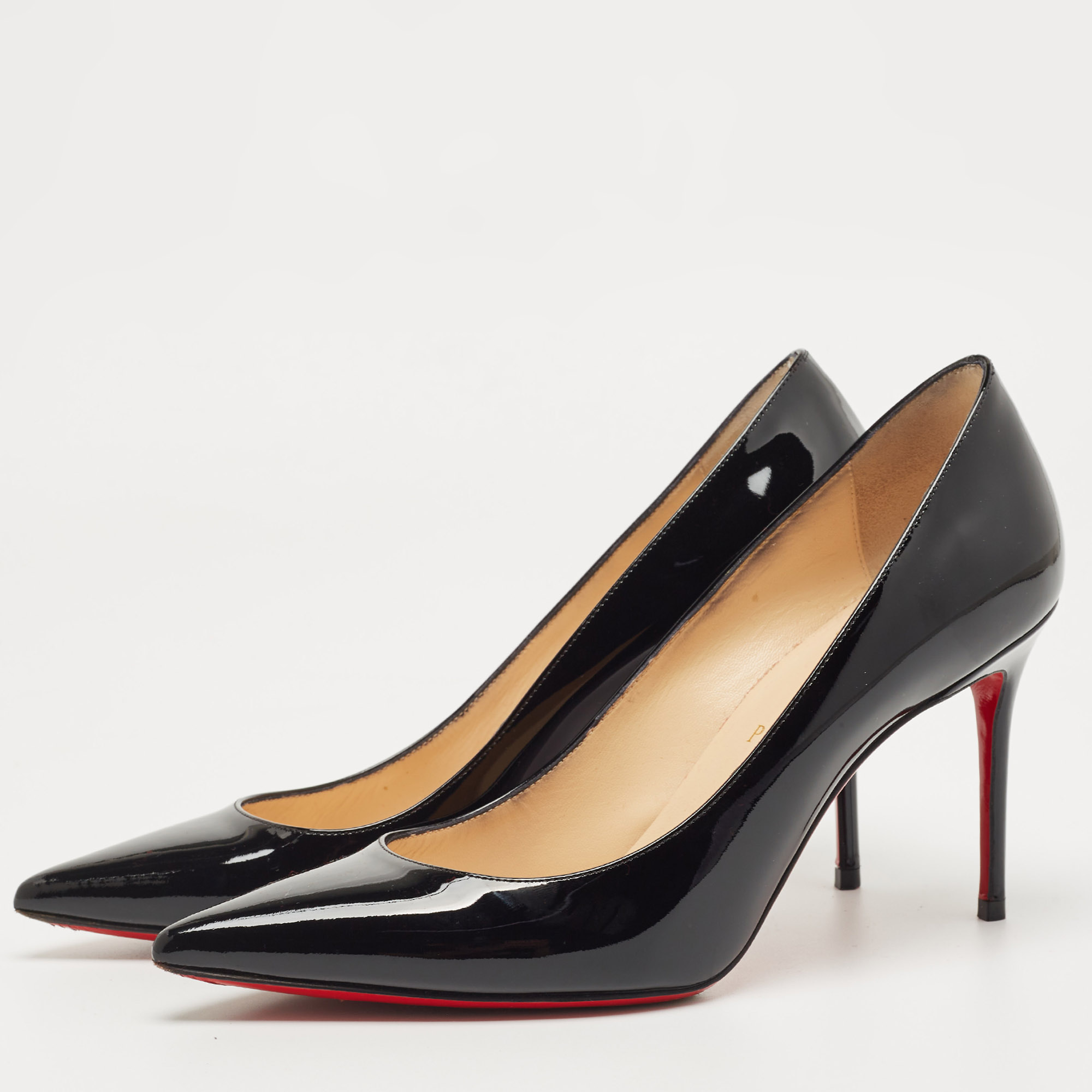 

Christian Louboutin Black Patent Pigalle Pumps Size