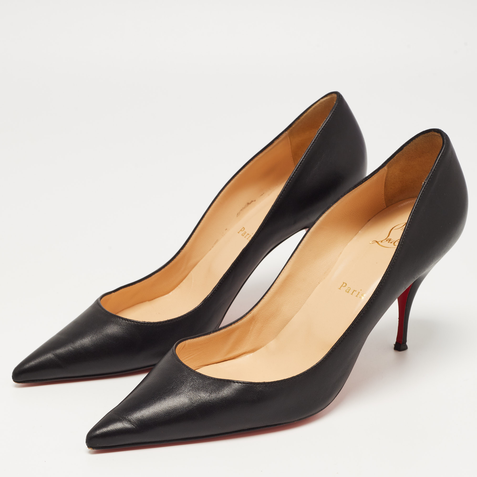 

Christian Louboutin Black Leather Pigalle Pumps Size