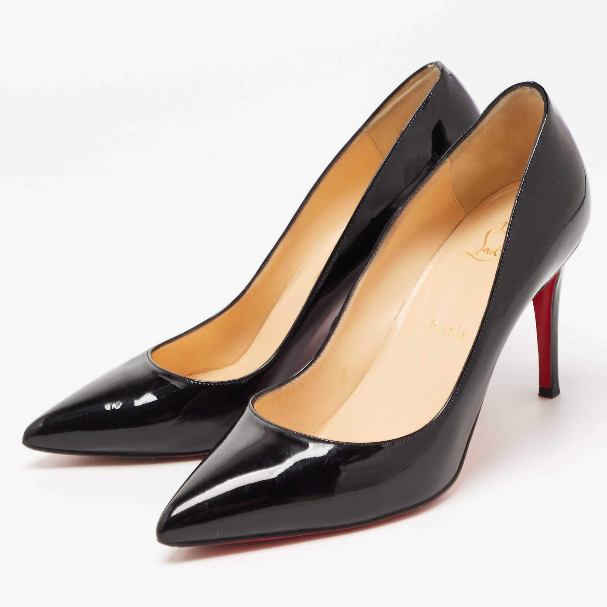 

Christian Louboutin Black Patent So Kate Pumps Size