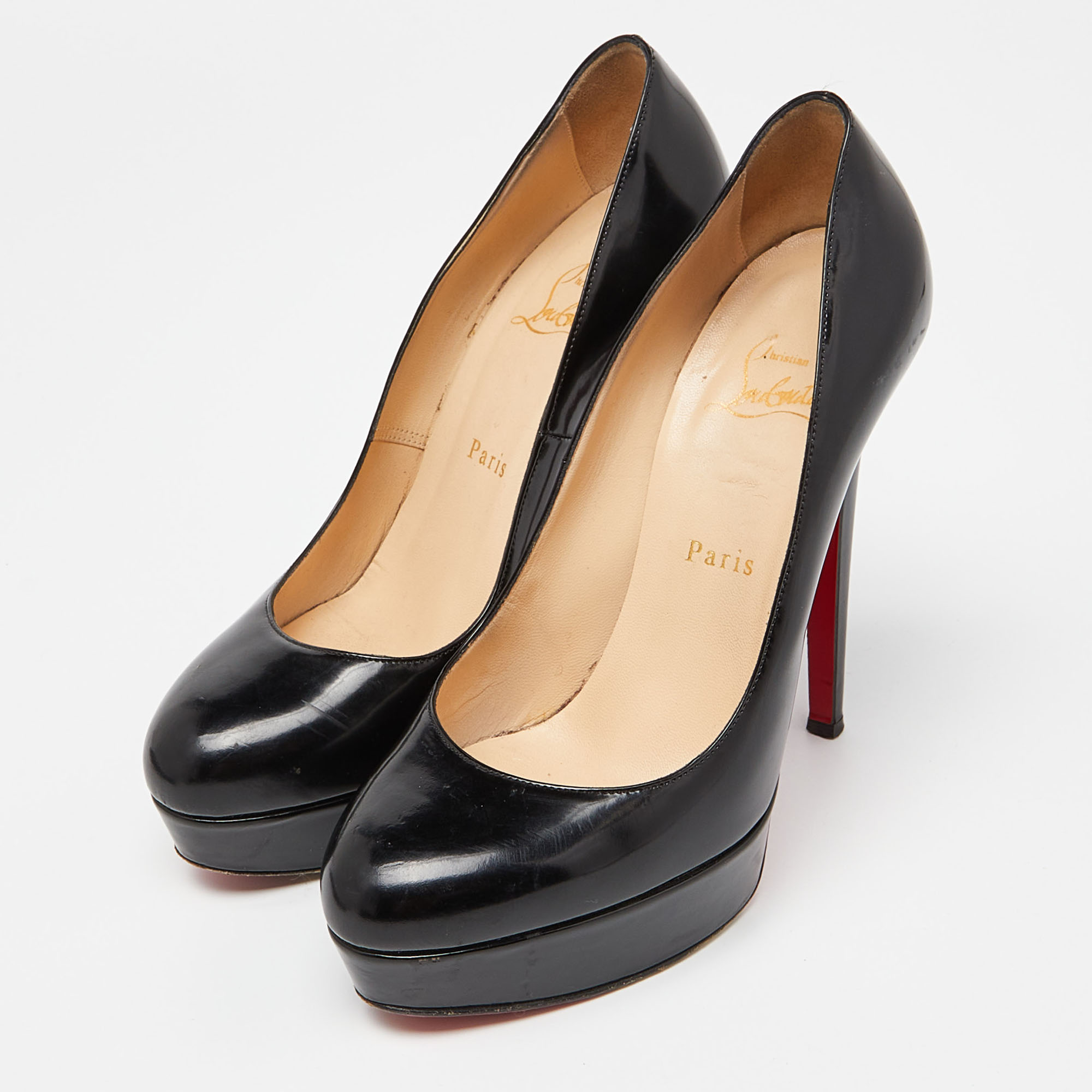 

Christian Louboutin Black Patent Leather Bianca Pumps Size